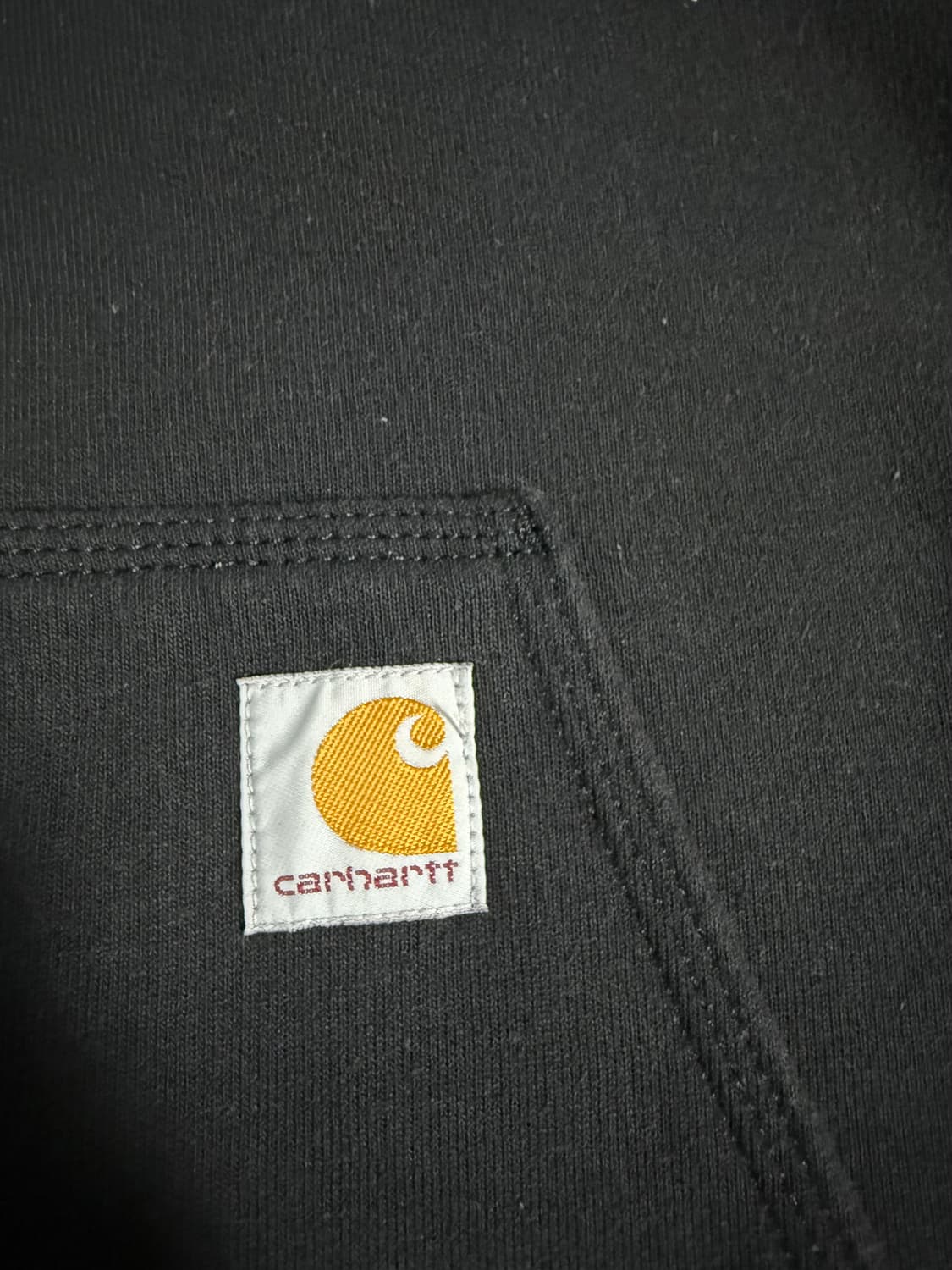 칼하트 루즈 핏 미드웨이트 레귤러 풀 집 스웨트셔츠 블랙 상품이미지2