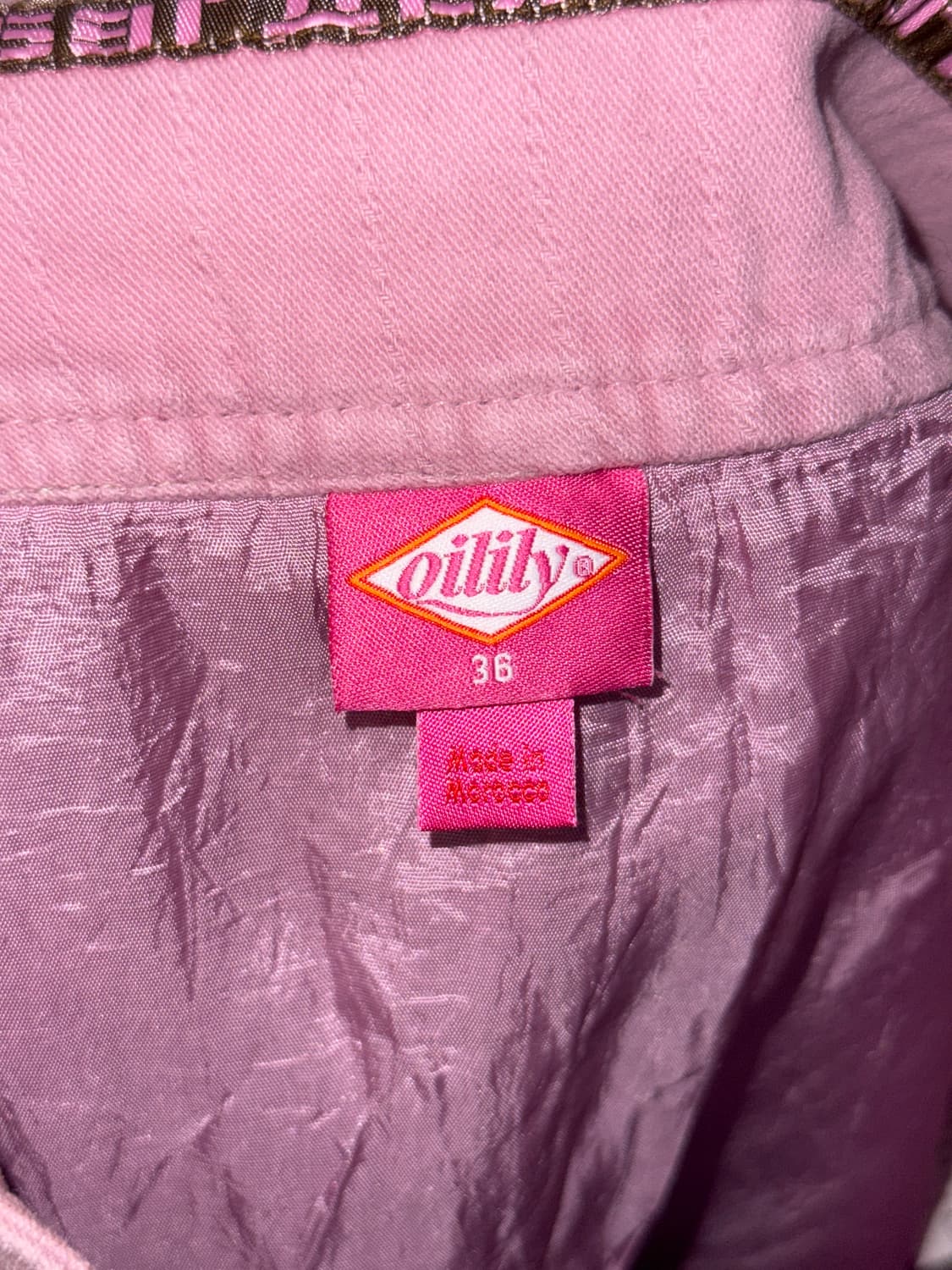 Oilily indi pink unbalance pleats skirt 상품이미지5