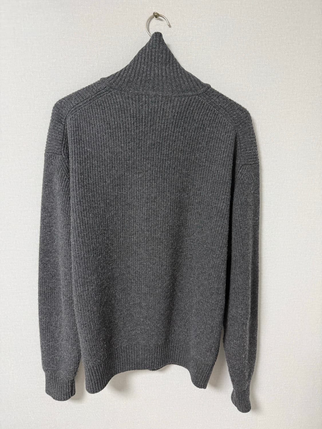 [XL] 유니온블루 크롭 스트럭처 가디건 차콜 상품이미지3