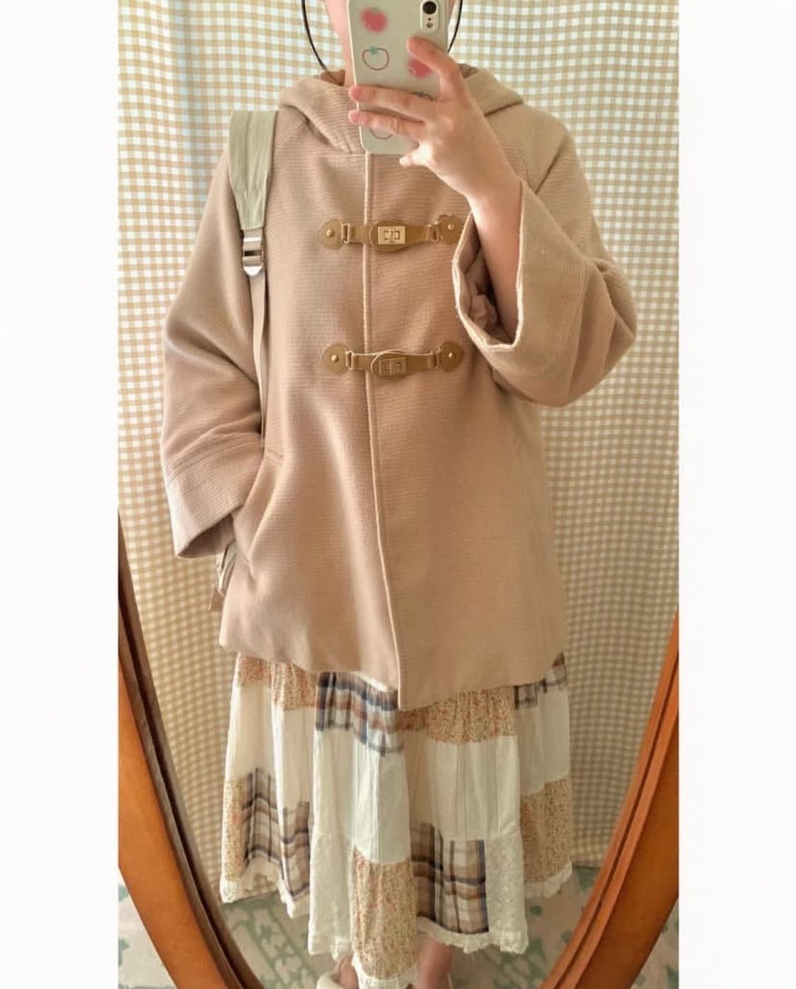 사와코 모리 더플 후드 코트 상품이미지4