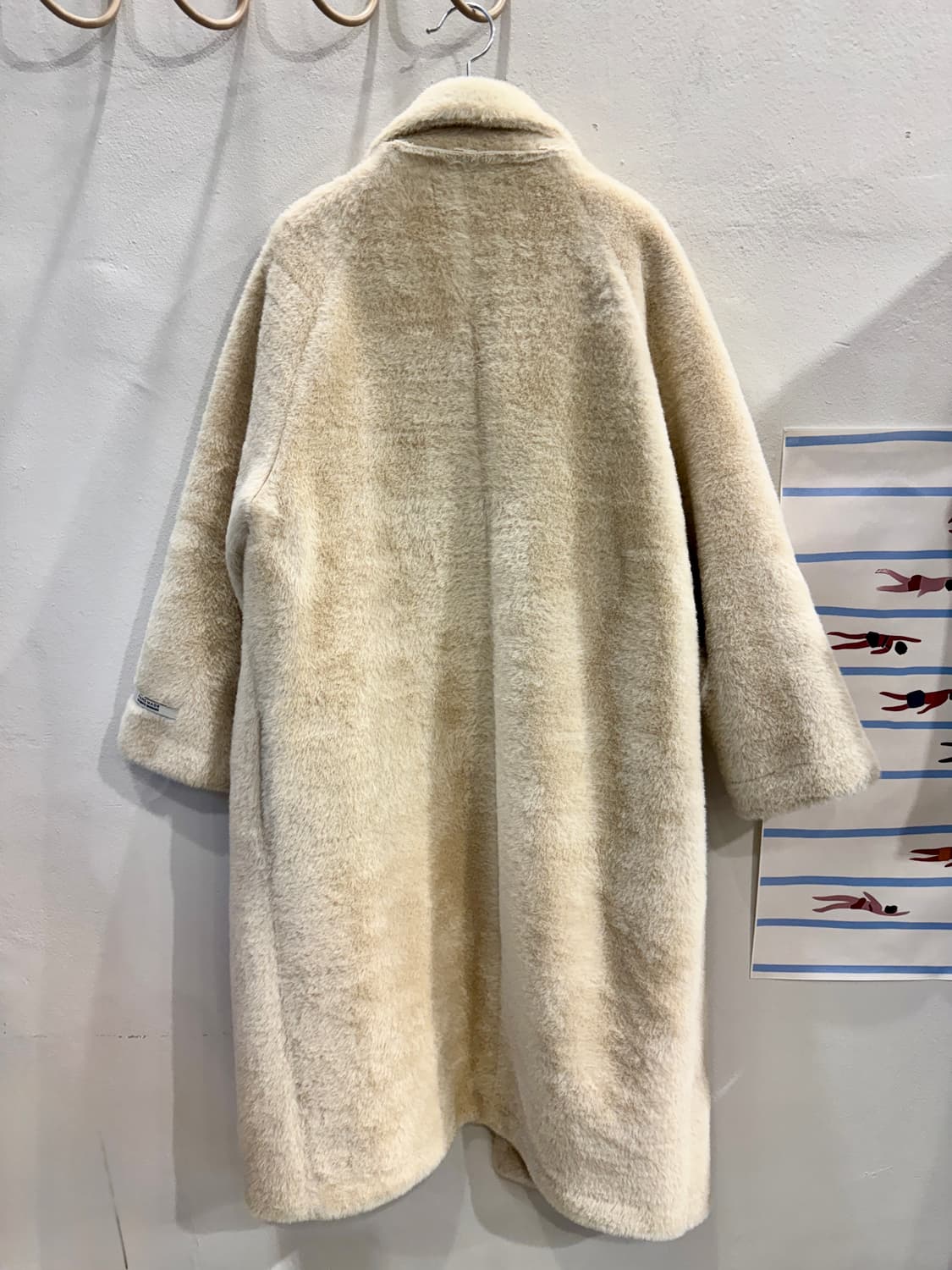 vintage 페이크퍼 더블 롱코트 상품이미지6