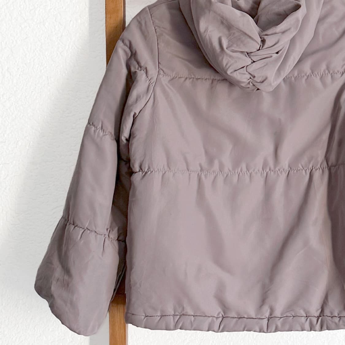 플라워 라이닝 리본 포켓 패딩 자켓 상품이미지10