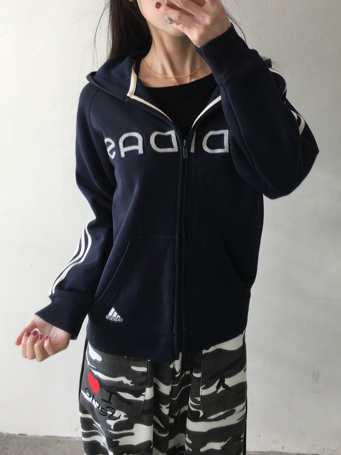 아디다스 삼선 후드집업 상품이미지1