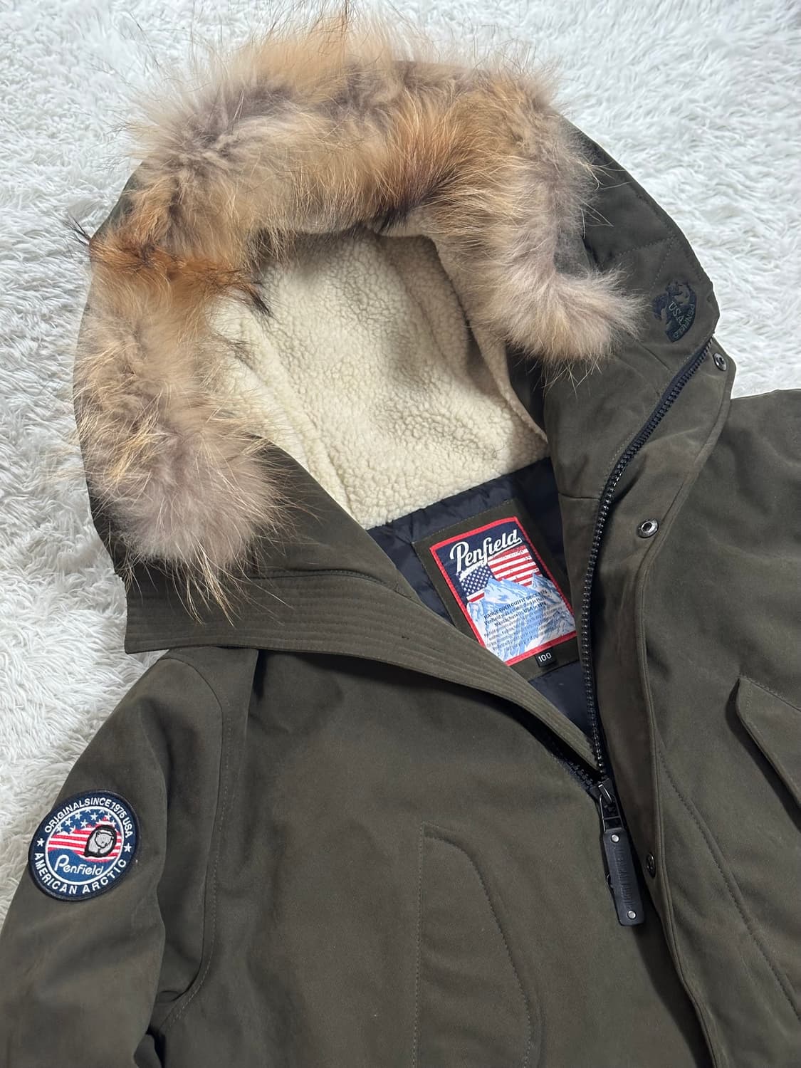 펜필드 아메리칸 아크틱 파카 100(L) 카키 상품이미지1
