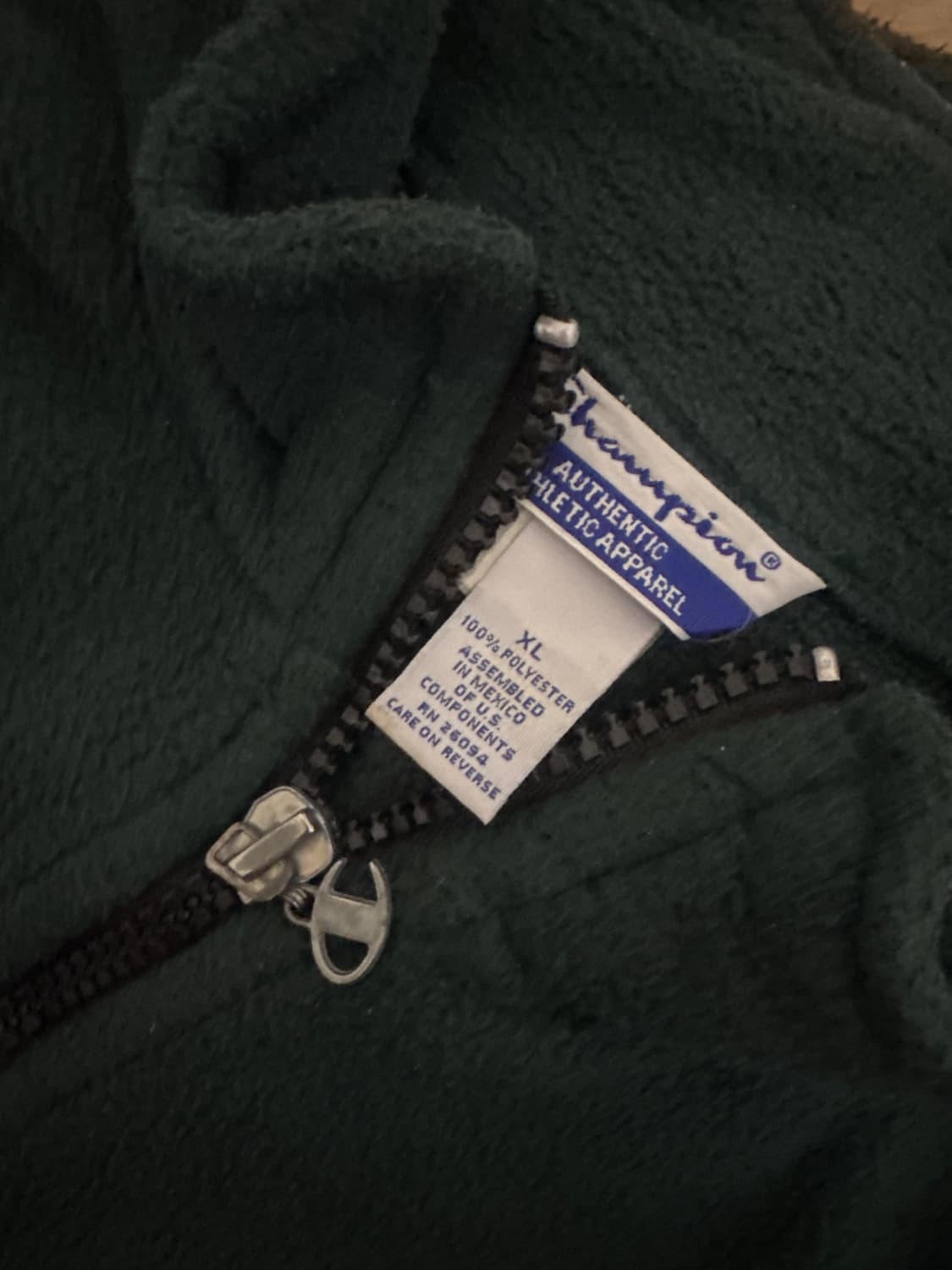 미제)빅사이즈 챔피온 반집업 후리스 상품이미지3