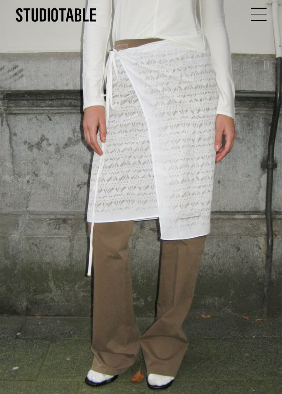 Studiotable 스튜디오테이블 랩스커트 상품이미지2