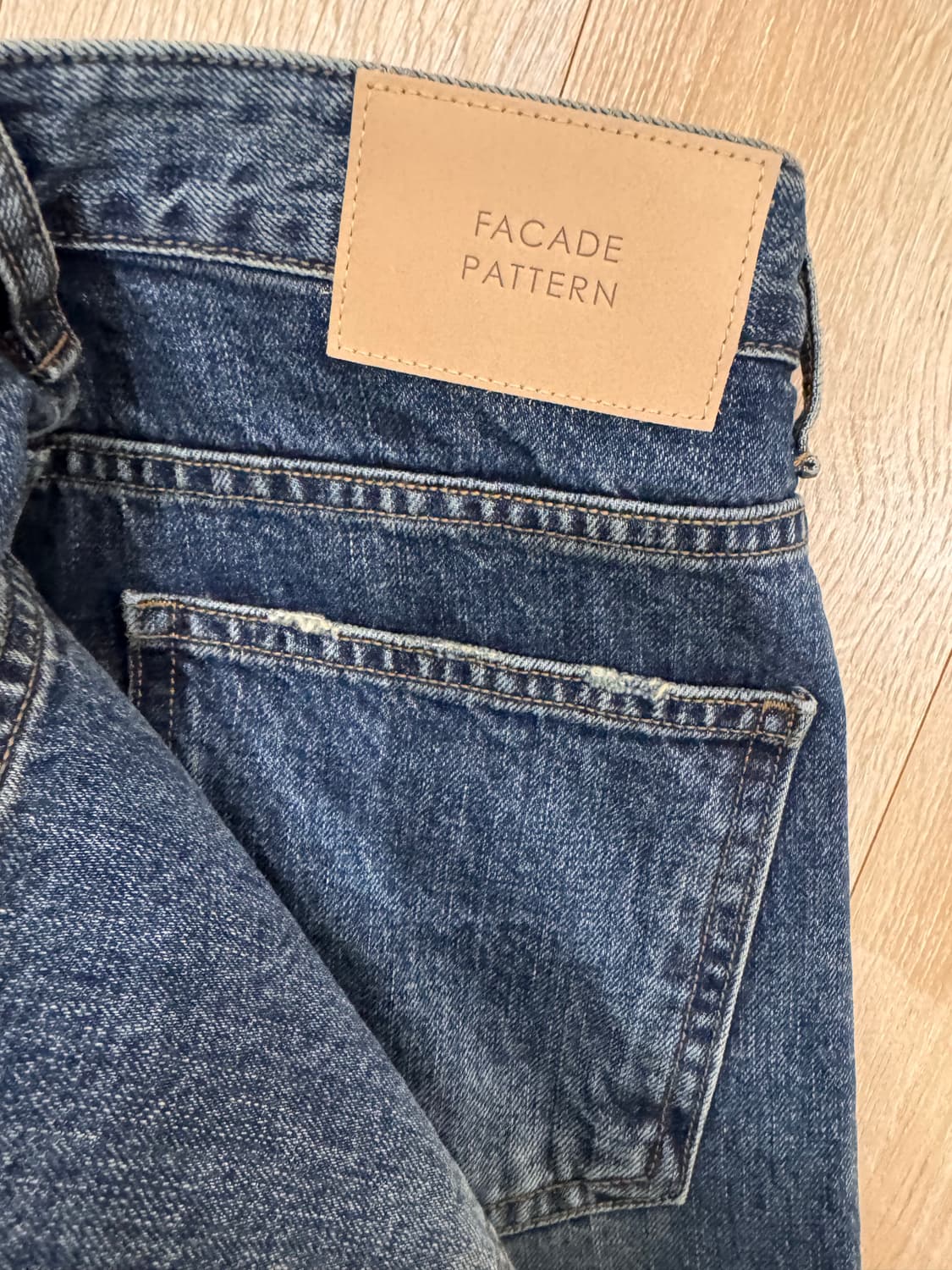 파사드패턴 부츠컷 데님 빈티지워싱 S 상품이미지3