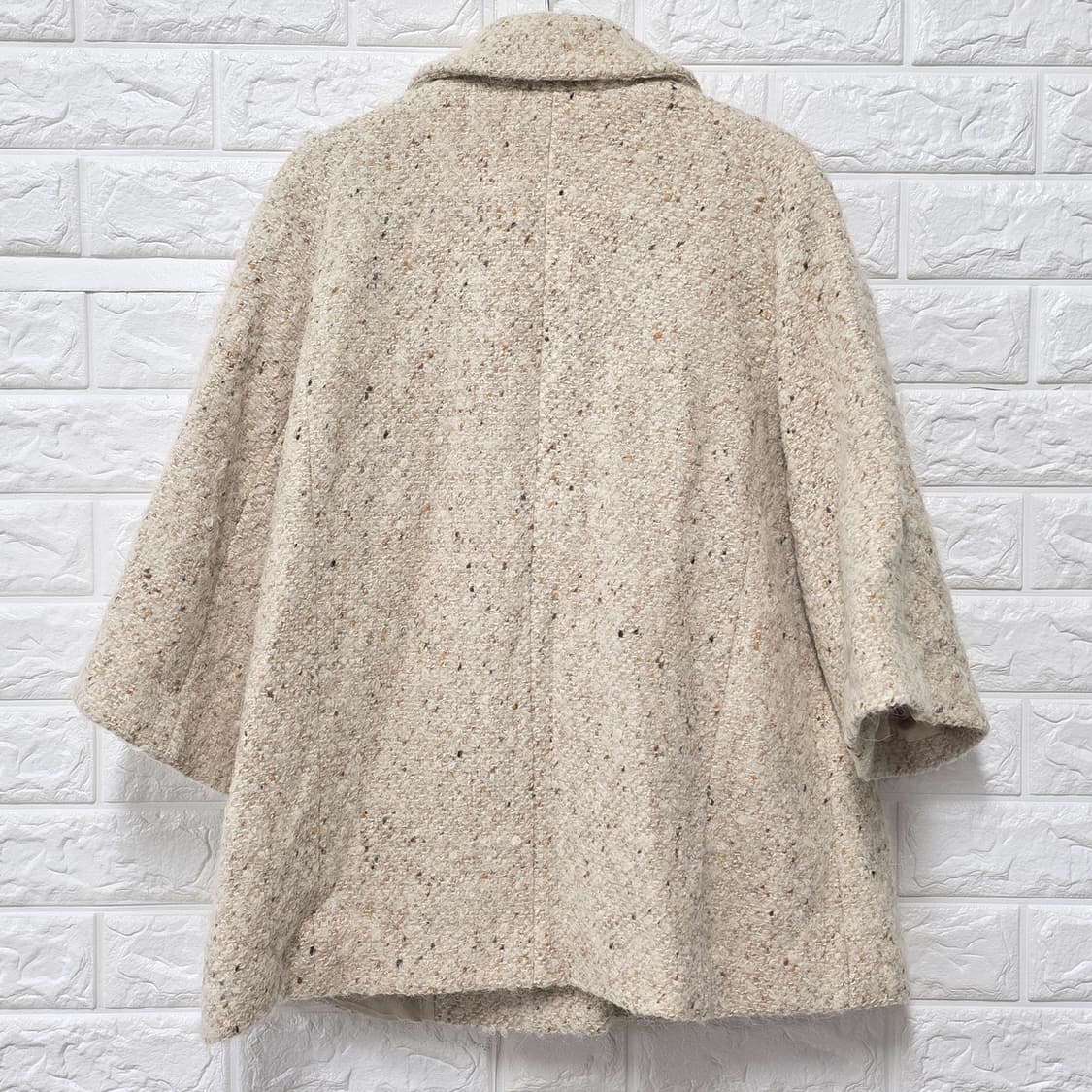 택포// M 한섬 오즈세컨 트위드 코트 상품이미지4