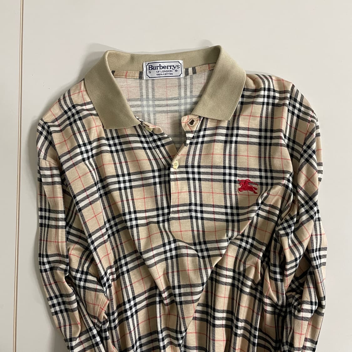 버버리 노바체크 긴팔 티셔츠 상품이미지1