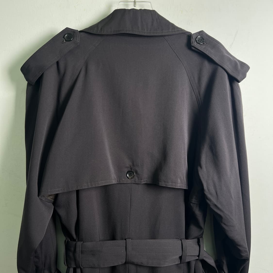 MEN’S TENORAS 더블 브레스티드 롱 트렌치코트 M 상품이미지6