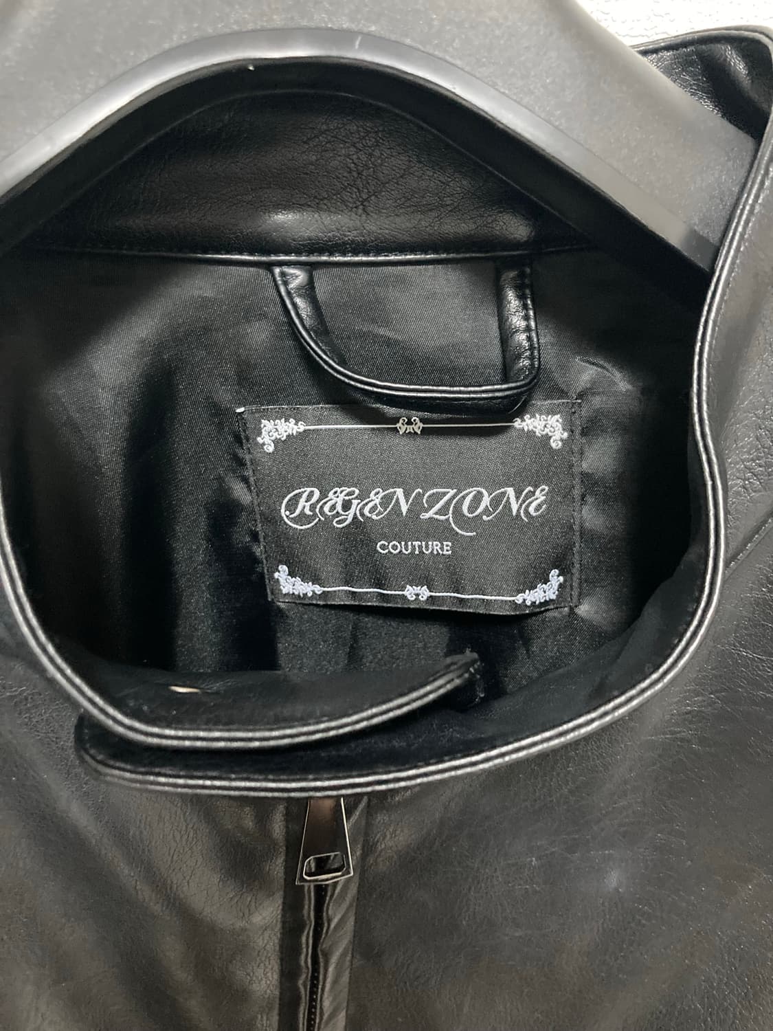 [XL] REGEN ZONE 바이커 레더 자켓 상품이미지6