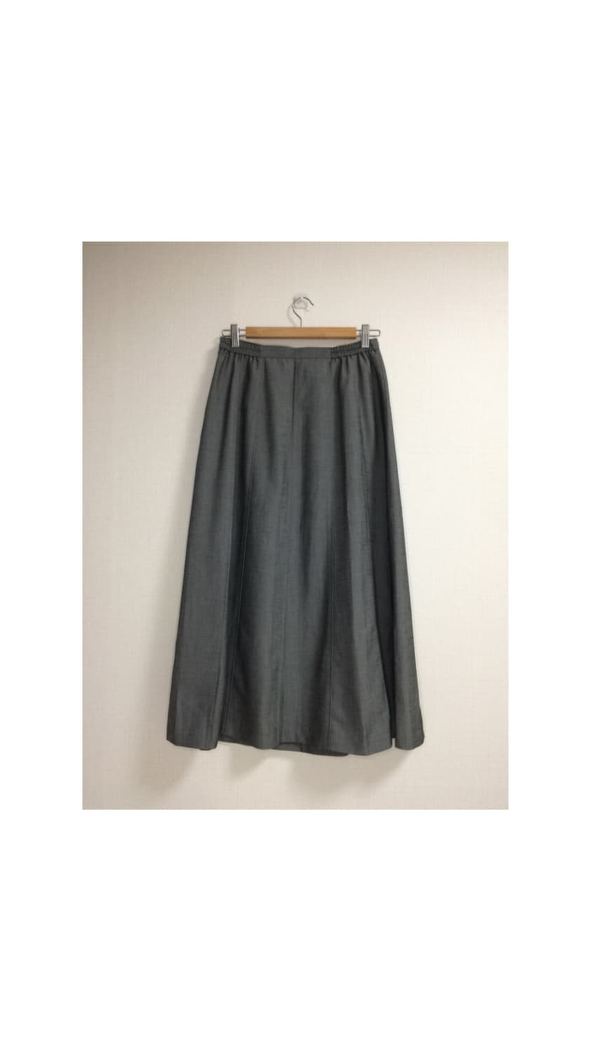 빈티지 차콜 그레이 롱 스커트 상품이미지5