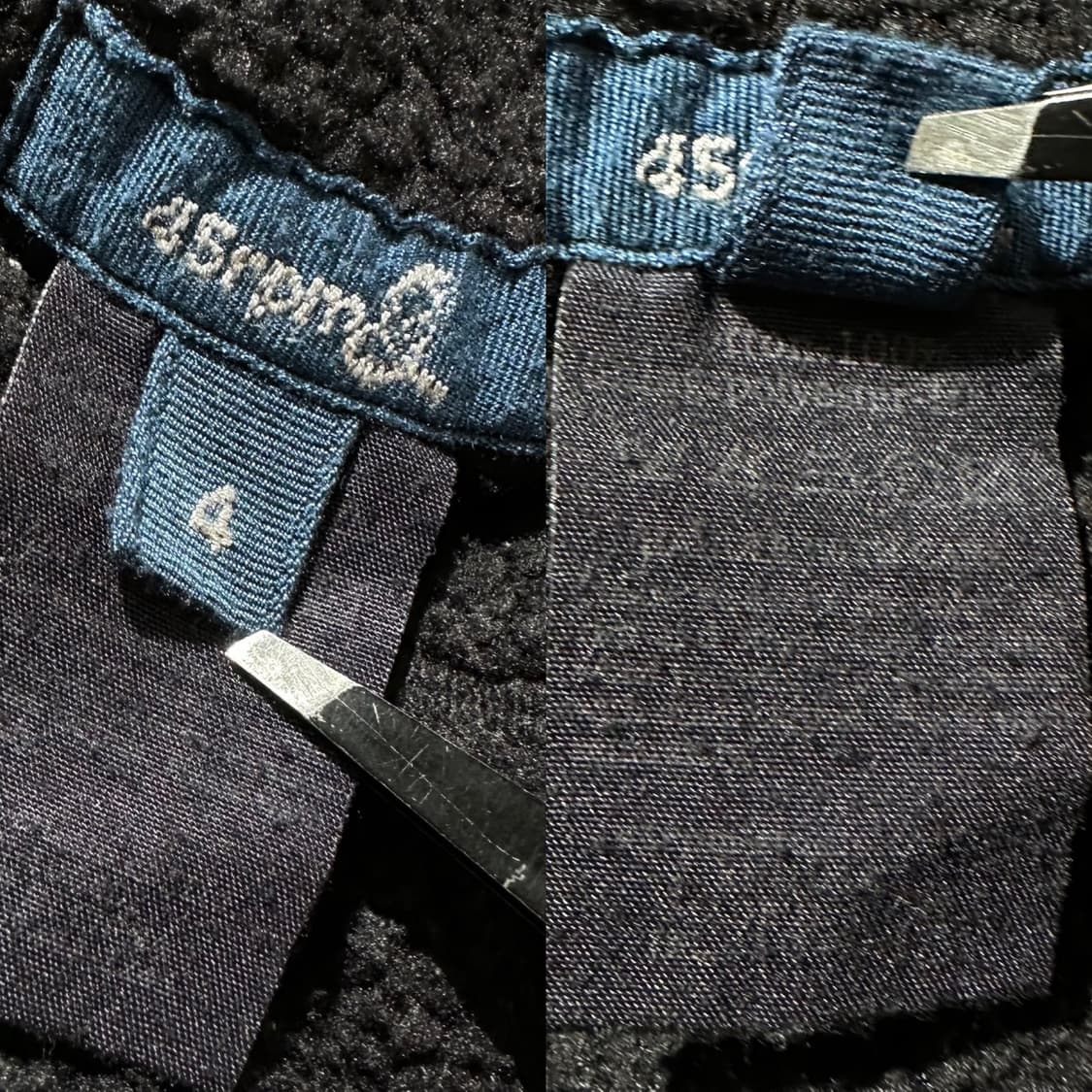 45RPM 리버시블 플리스 싱글 자켓 블랙 상품이미지9