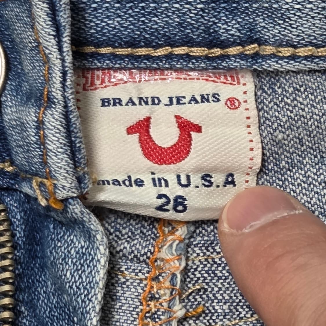 True Religion 트루릴리전 오리엔탈 자수 데님 미니 스커트 상품이미지4