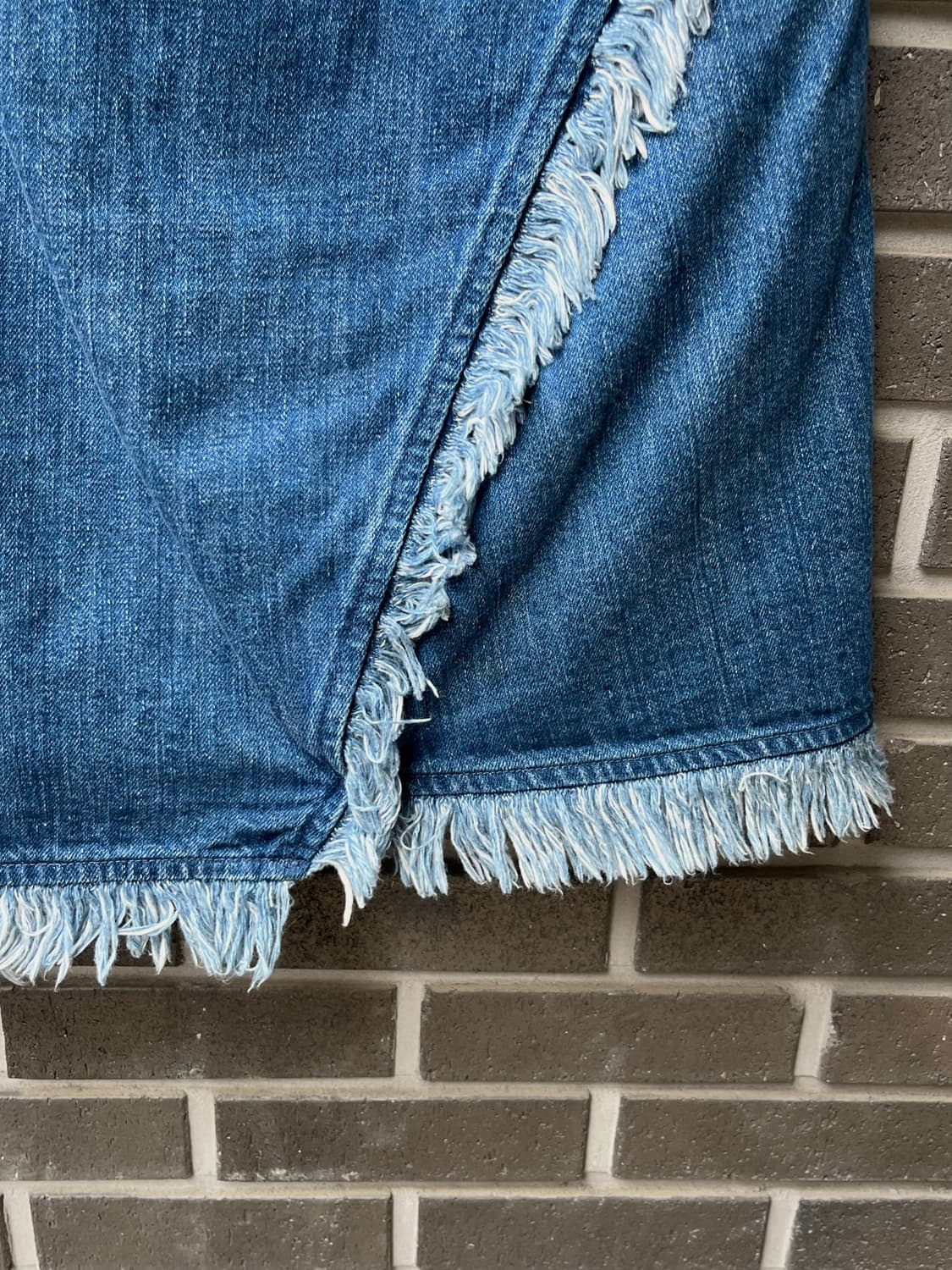 KAPITAL 캐피탈 언발 프린지 데님 스커트 상품이미지9