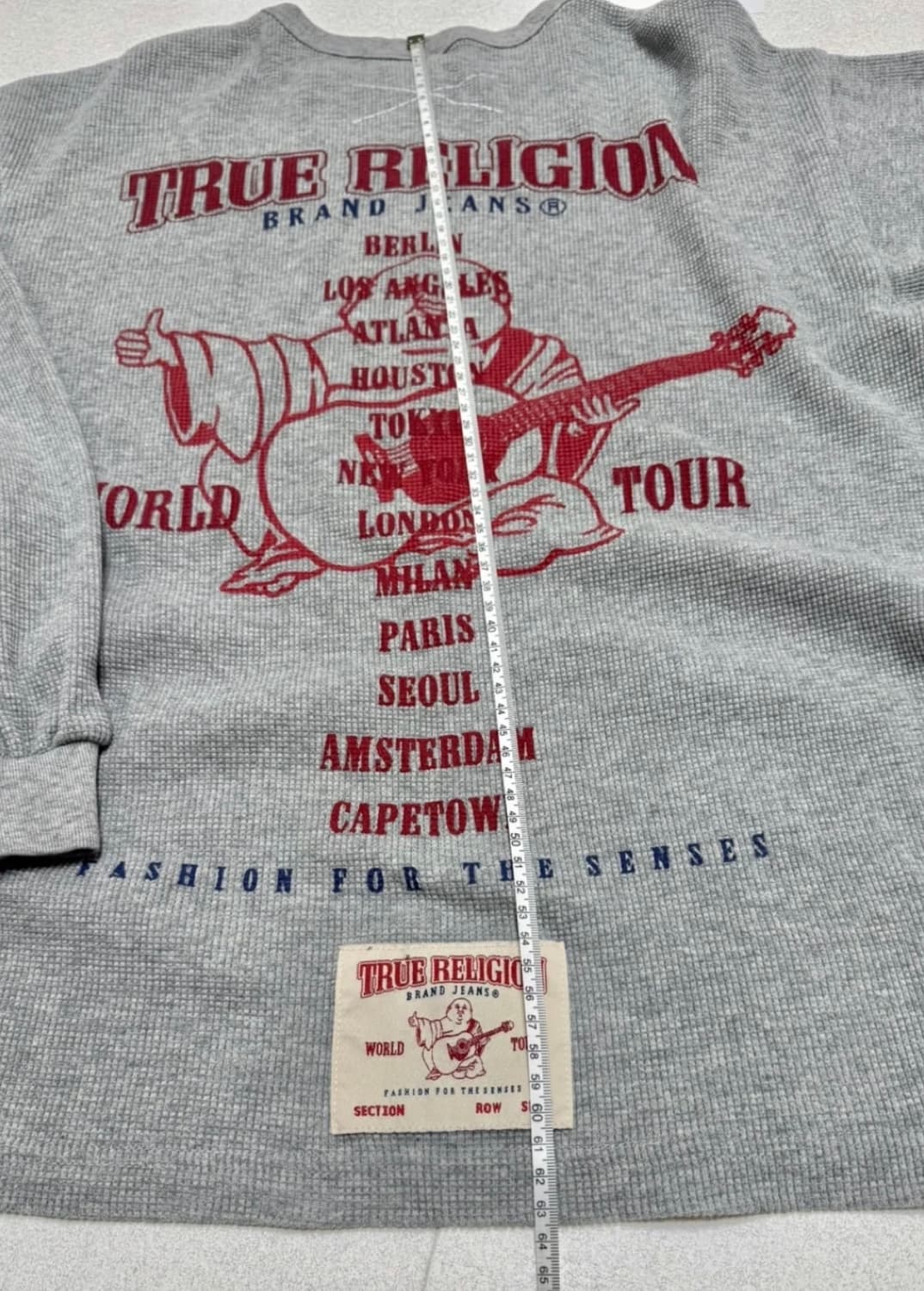 [정품] 트루릴리젼 긴팔 와플 “그레이” 100 상품이미지1