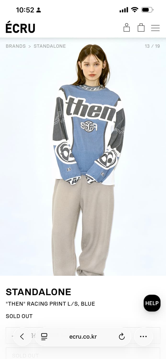 스탠드얼론 레이싱 티셔츠 롱슬리브 상품이미지6