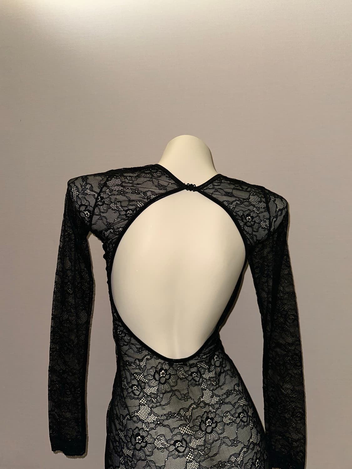 고스 빈티지 레이스 시스루 미니 롱슬리브  원피스 상품이미지8