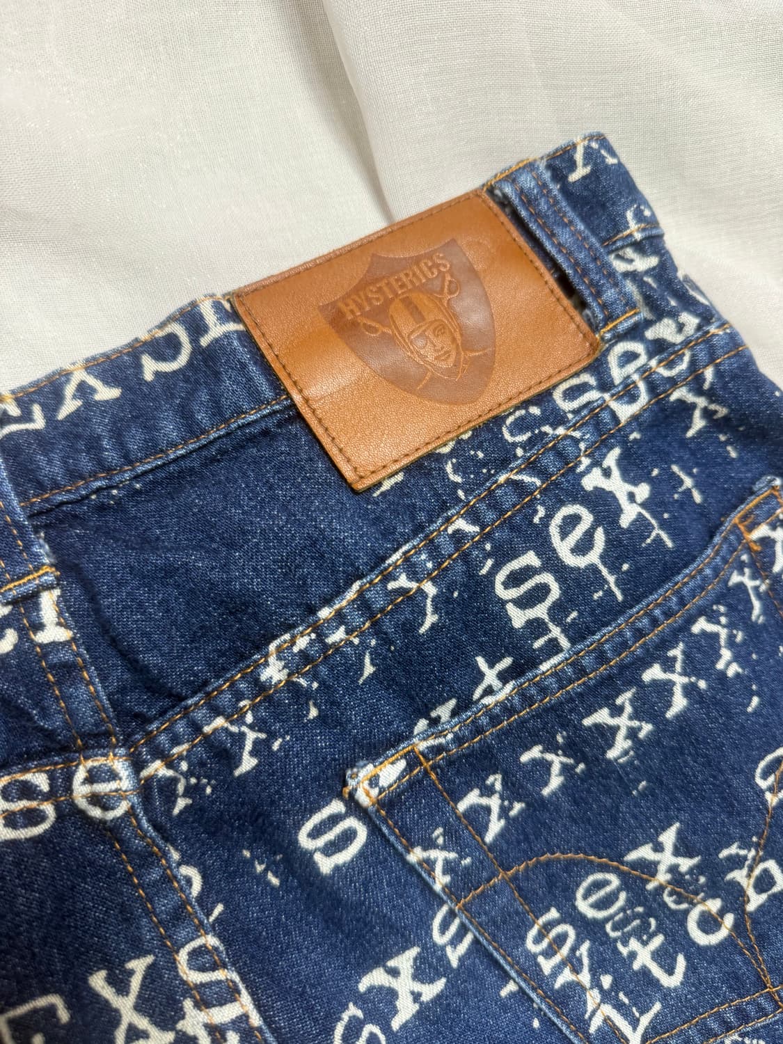 Hysteric Glamour Sex Lettering plarjeans 상품이미지3
