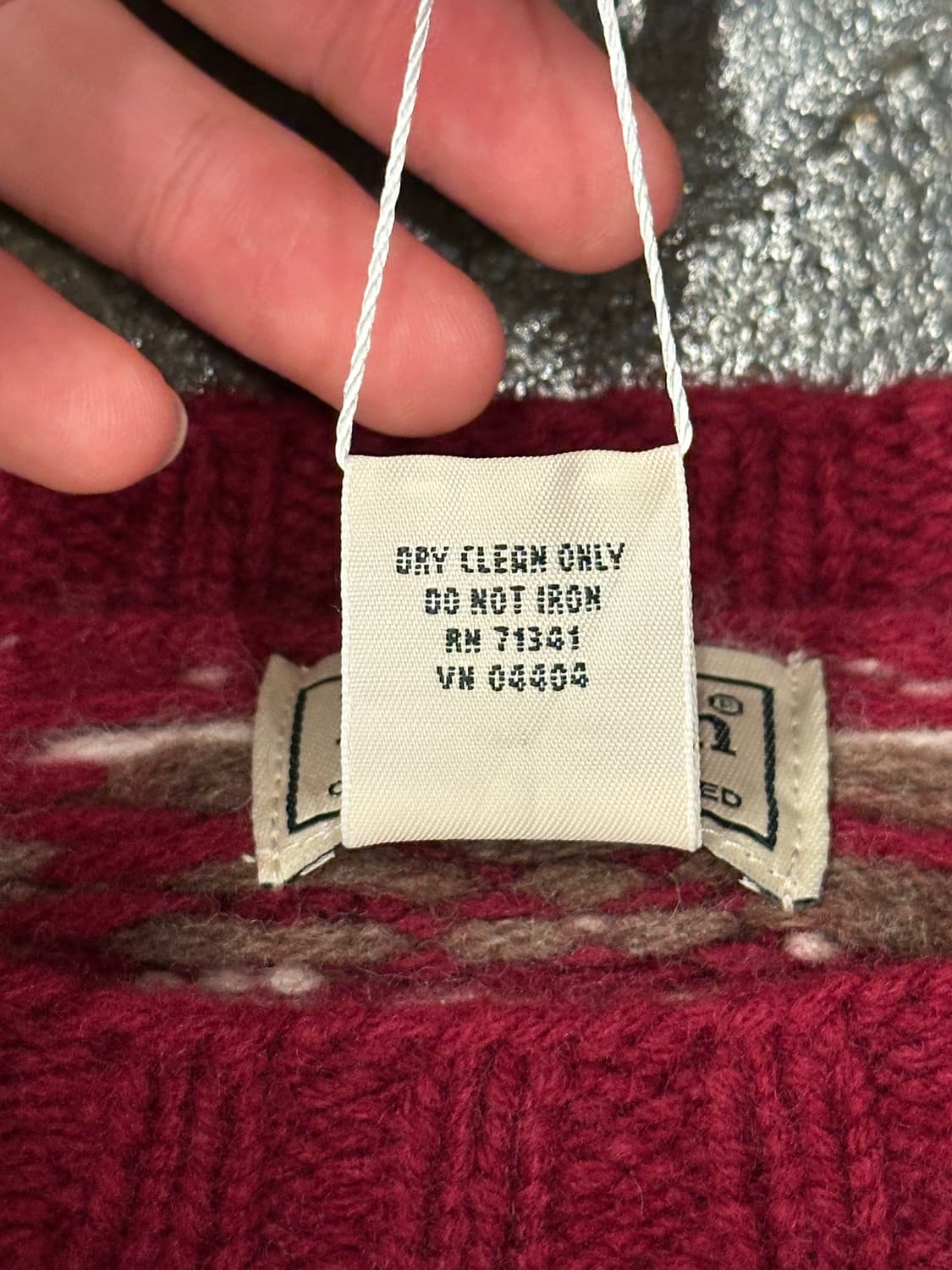 L.L.Bean 엘엘빈 램스울 크리스마스 패턴 니트 XXL 상품이미지5