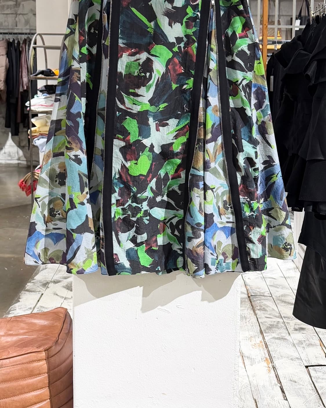 겐조 그린 아카이브 플로랄 지퍼 맥시 스커트 상품이미지3