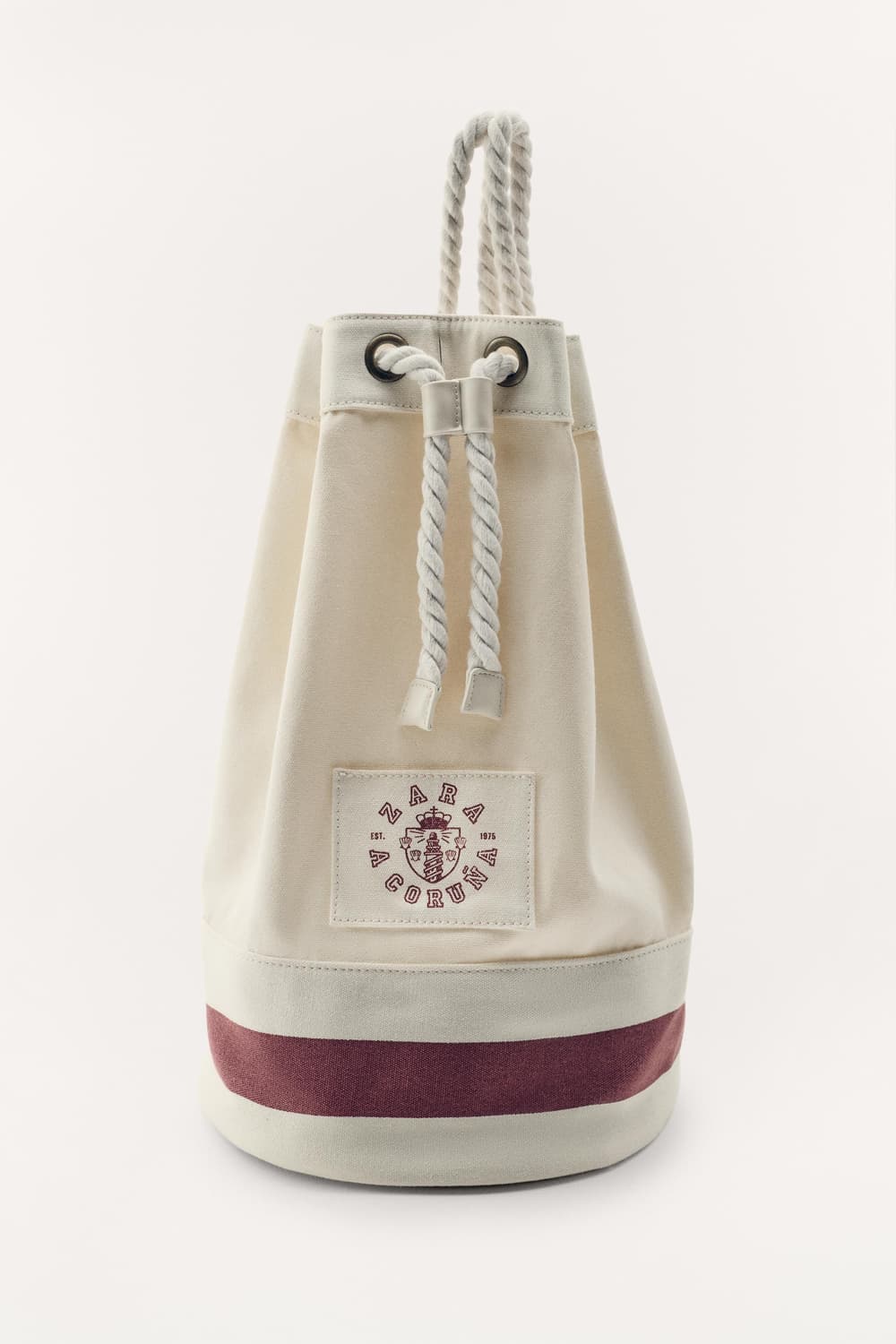 자라 50주년 캔버스 백 짐색 세일러 백 새상품 상품이미지1