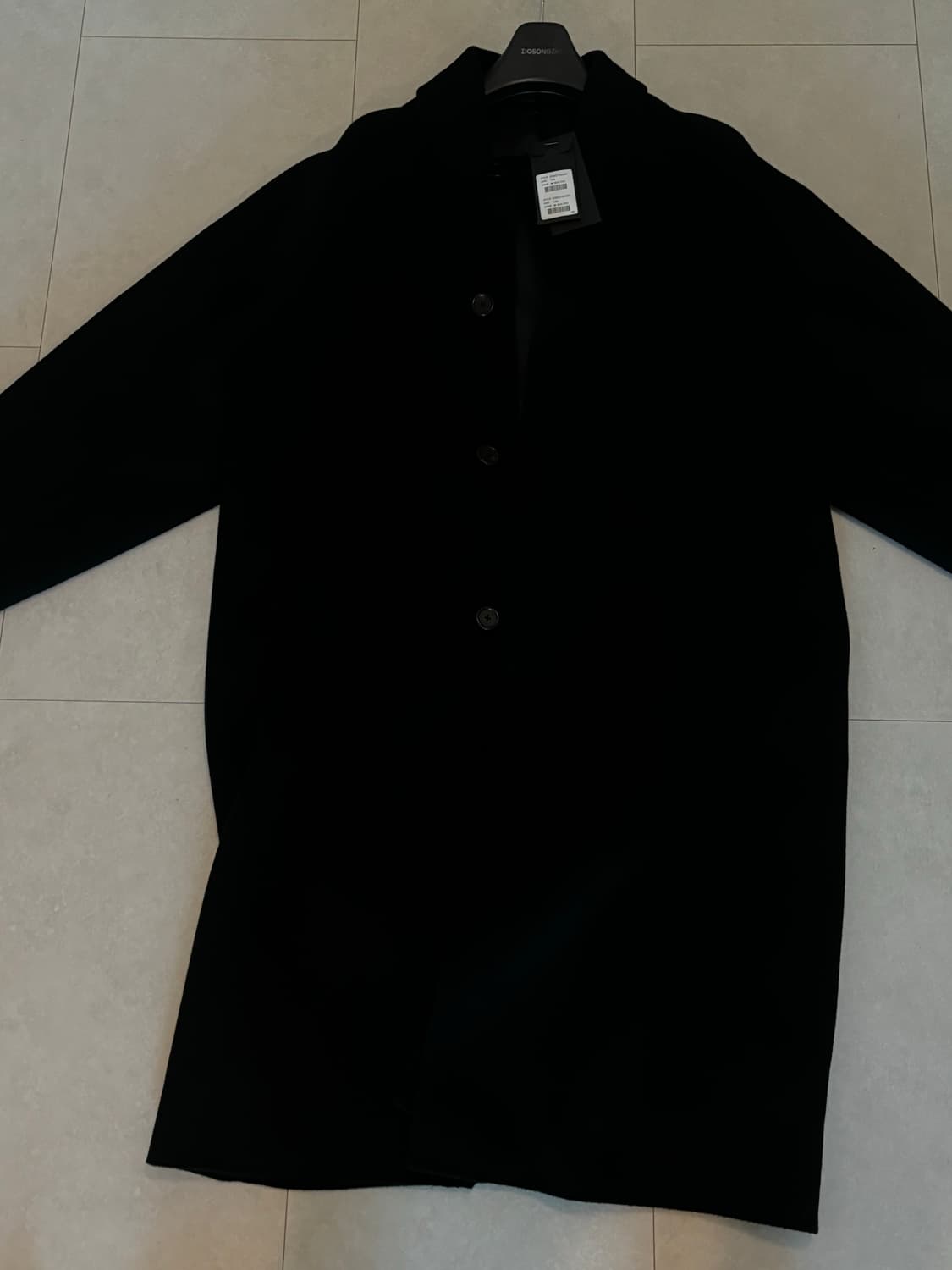 지오송지오 블랙 발마칸 코트 새상품 판매 상품이미지4