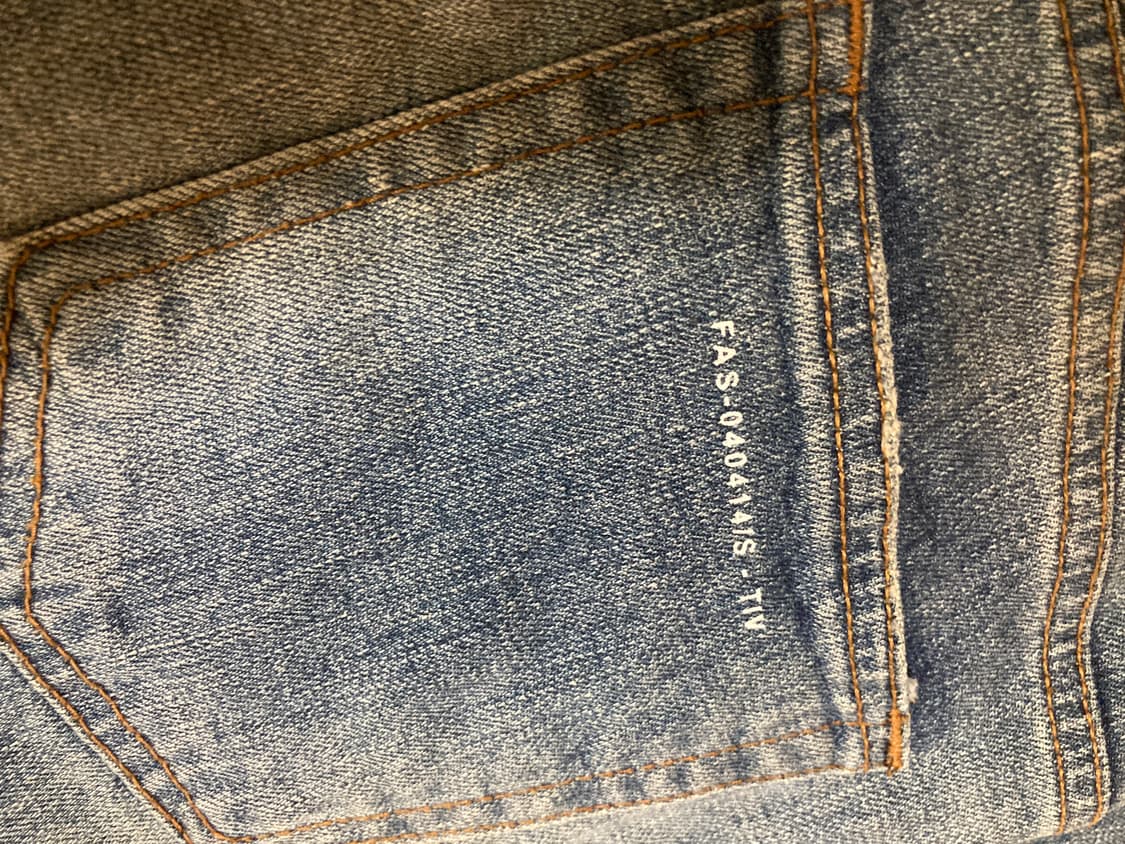 페이탈리즘 크롭 워싱 데님 청바지 상품이미지3