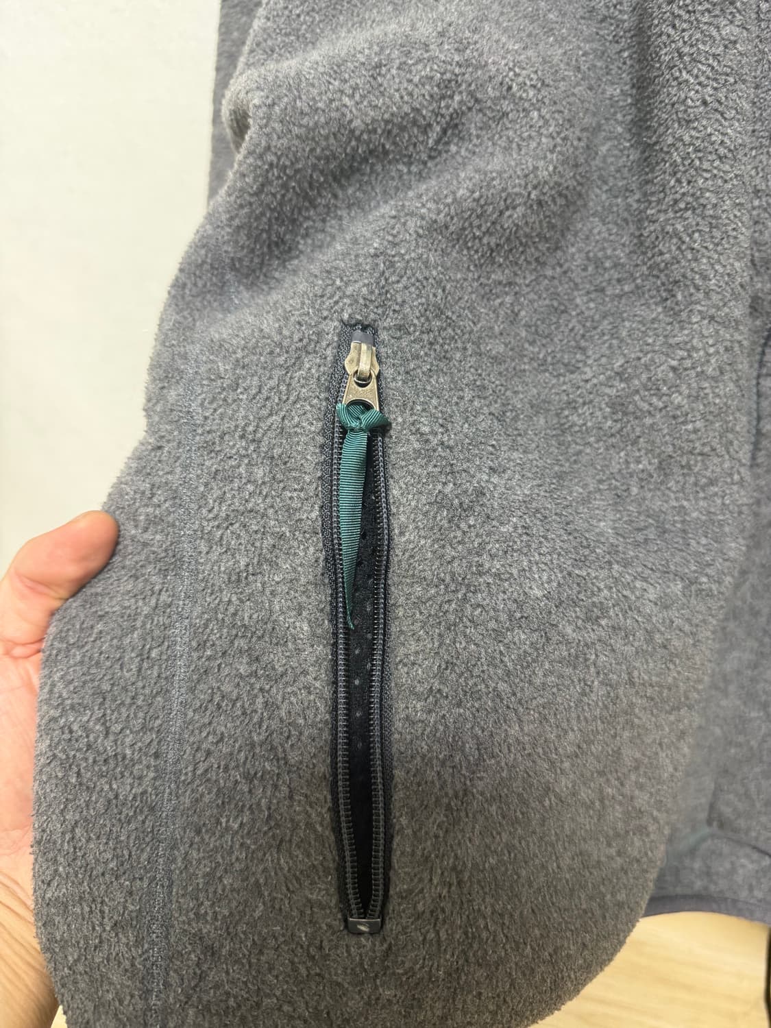 90s 빈티지파타고니아 신칠라 딥파일 플리스집업,그레이/L사이즈 상품이미지3