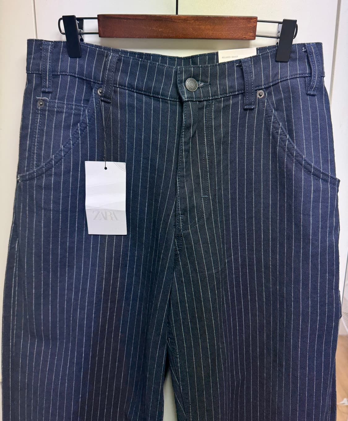 자라 스트라이프 릴렉스핏 팬츠 29사이즈 상품이미지3