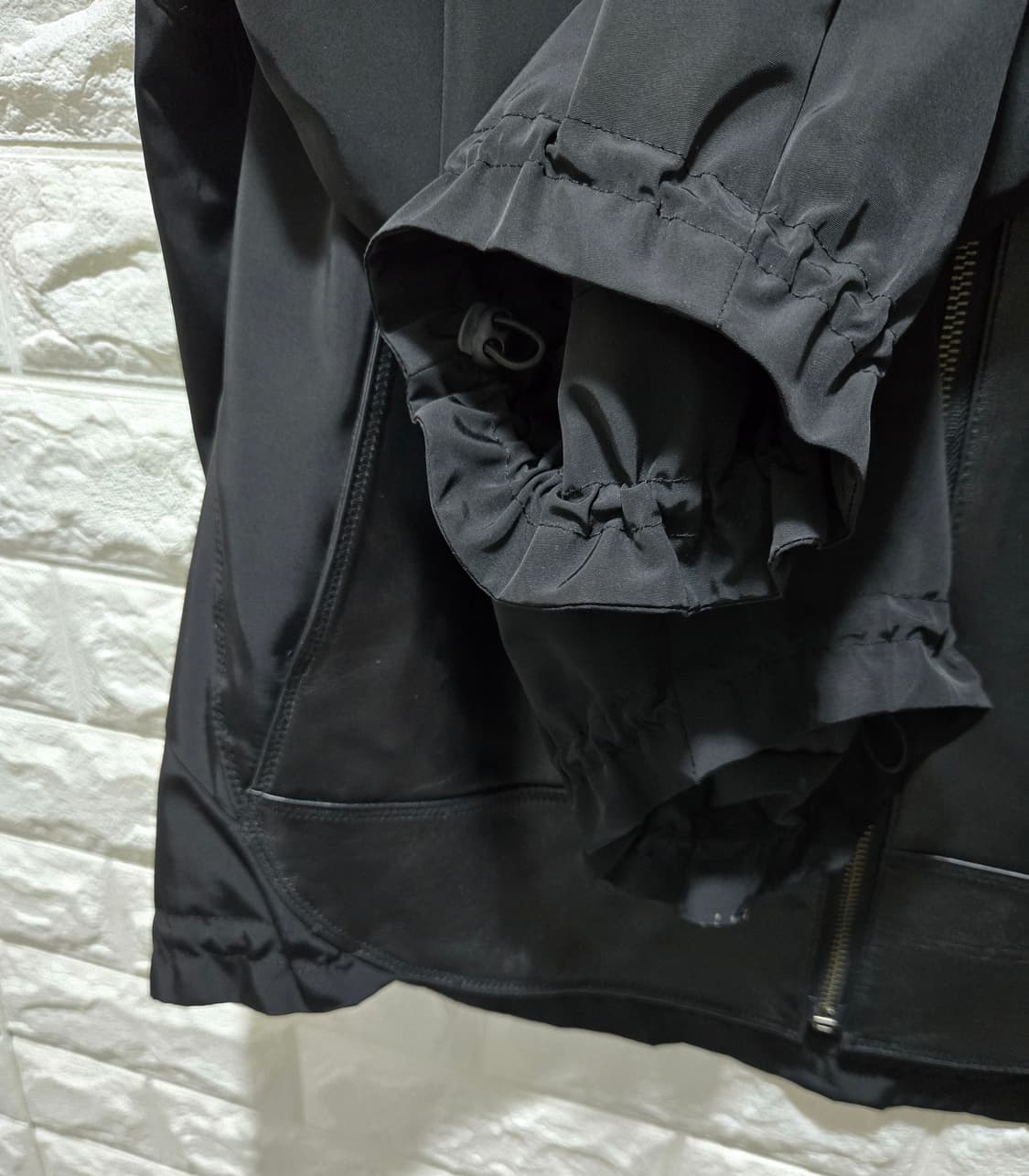 거의새것/ 지센 양가죽 배색 후드집업 자켓 100 상품이미지6
