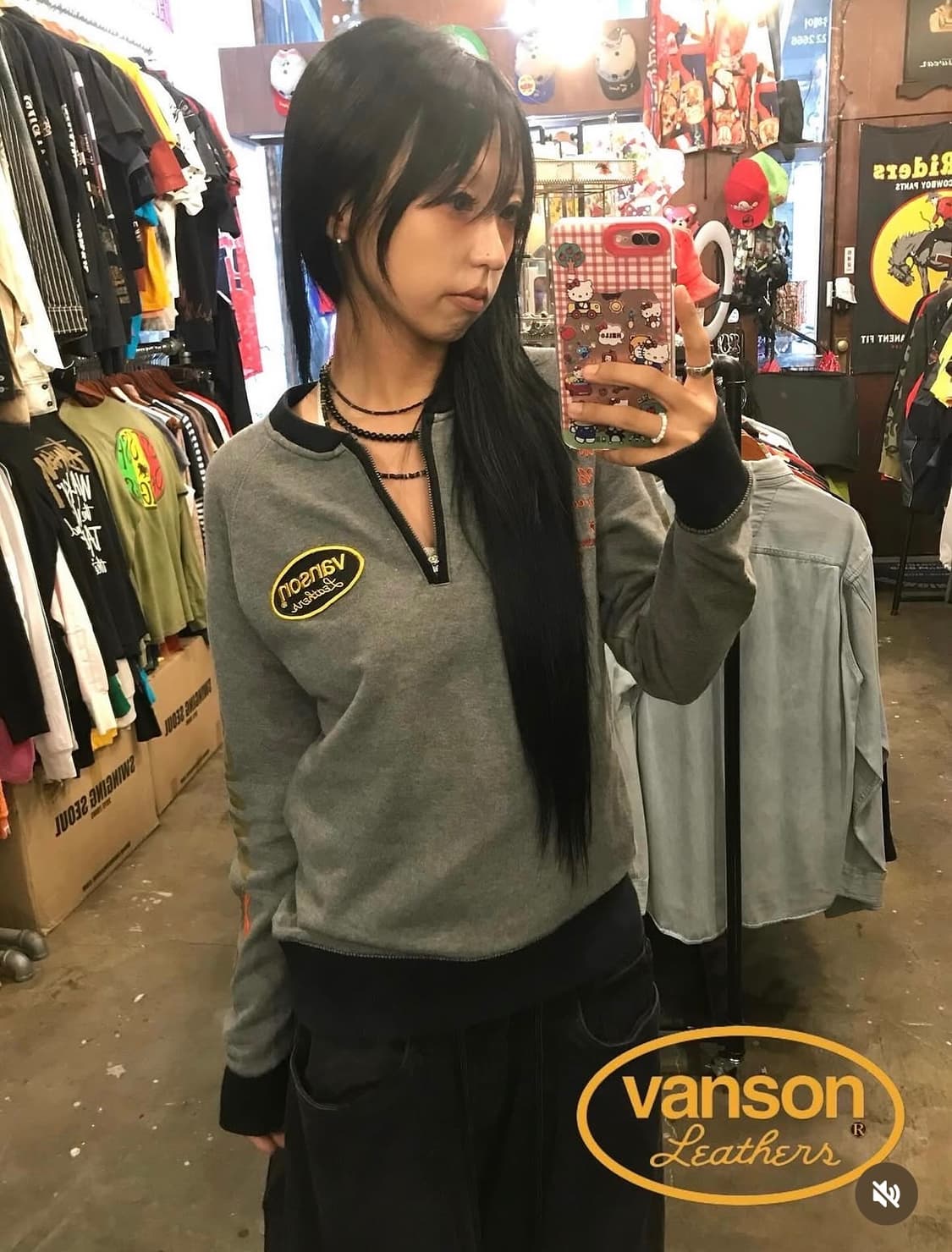 밴슨 반집업 맨투맨 상품이미지1