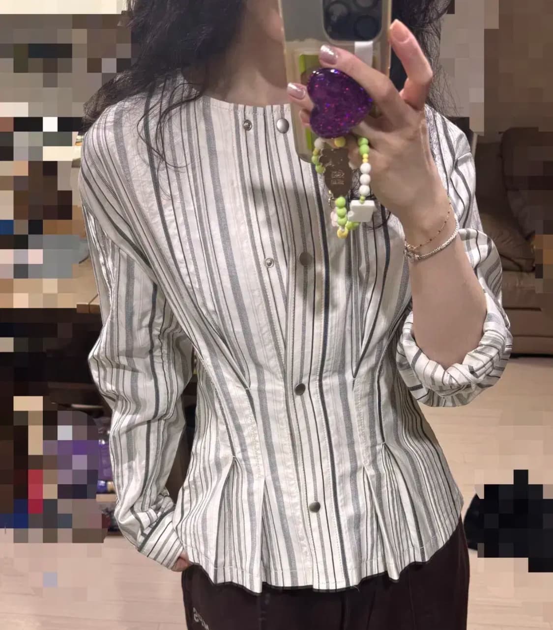 44 55 텍ㅇ 새상품 바네사브루노 정가44만 간절기 자켓 겸 셔츠 마쥬 상품이미지2