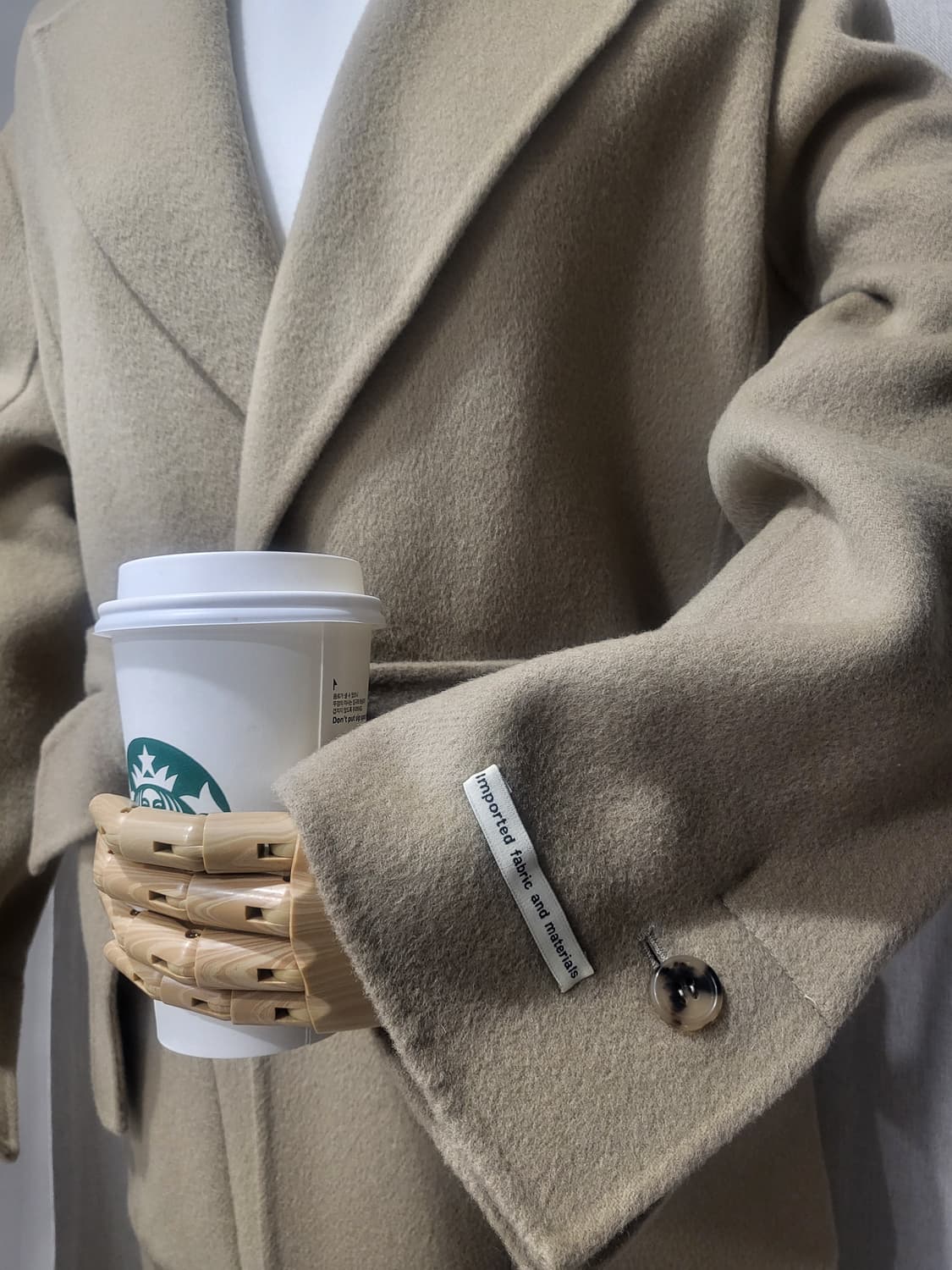 택포♦️새상품 롱코트 핸드메이드 울 자켓 아우터 봄 가을 겨울 자켓 로브 상품이미지2