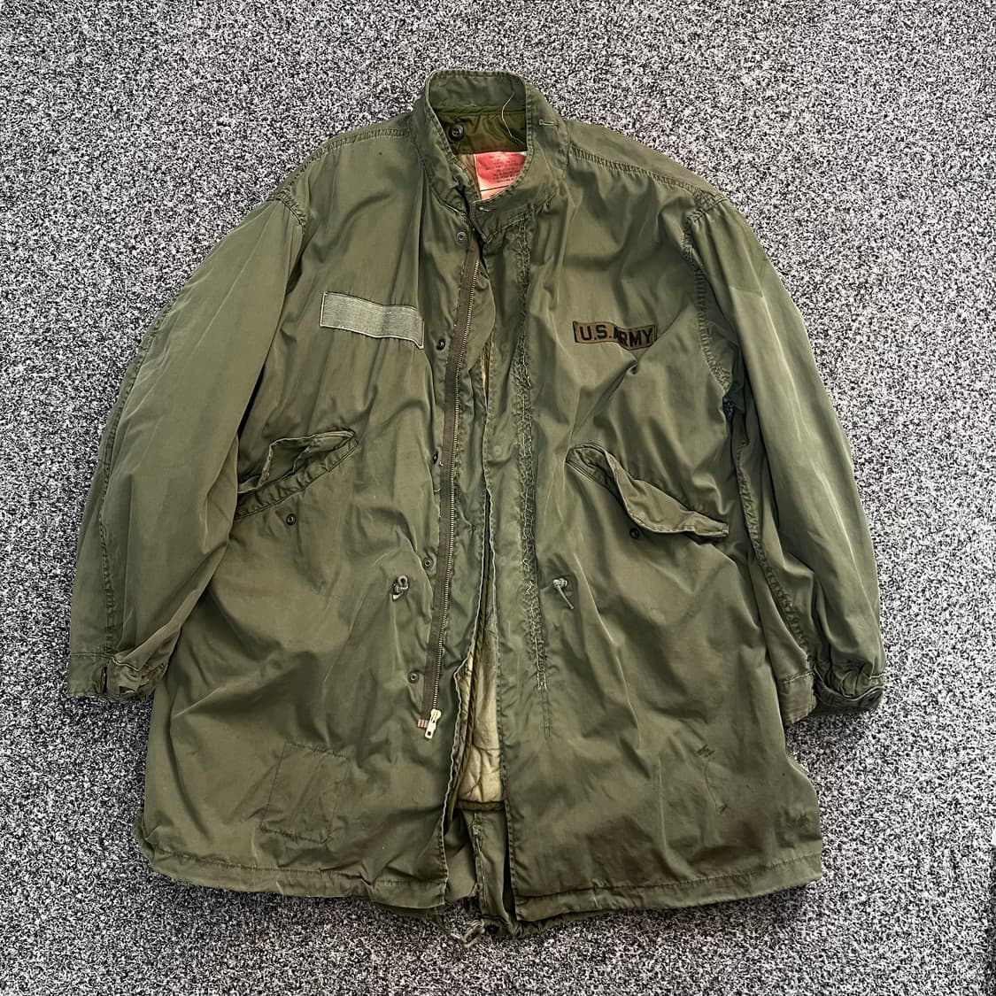 US Army 밀리터리 빈티지 오리지널 M65 개파카 필드자켓 M 상품이미지1