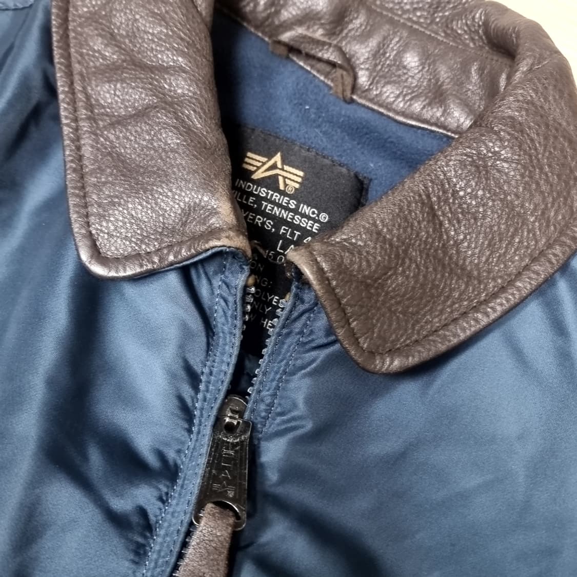 알파인더스트리 cwu45p 블루종 항공 점퍼 네이비(라지) 상품이미지3