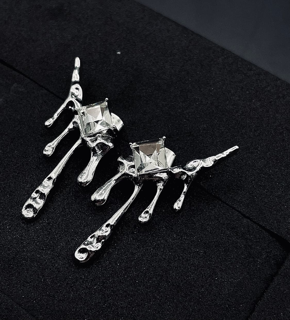 pcr053 Gummy tear drop ear ring 상품이미지2