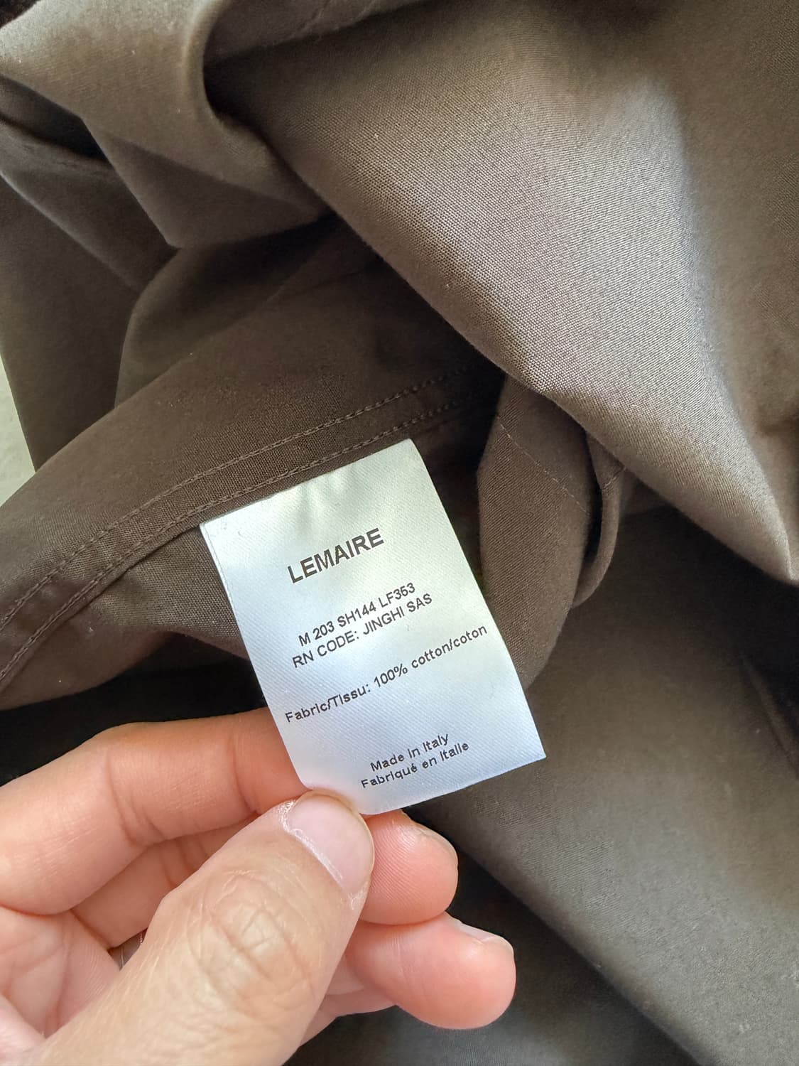(새상품) Lemaire 르메르 빅카라 레귤러 셔츠 50 상품이미지2