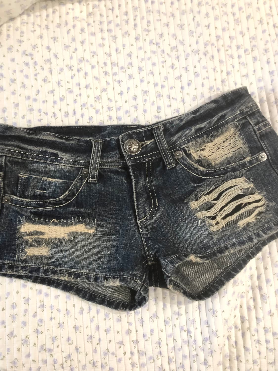 와투케 갸루 찢청 반바지 빈티지 살로메 오네 펑크 니혼진 핀터 히메 상품이미지2