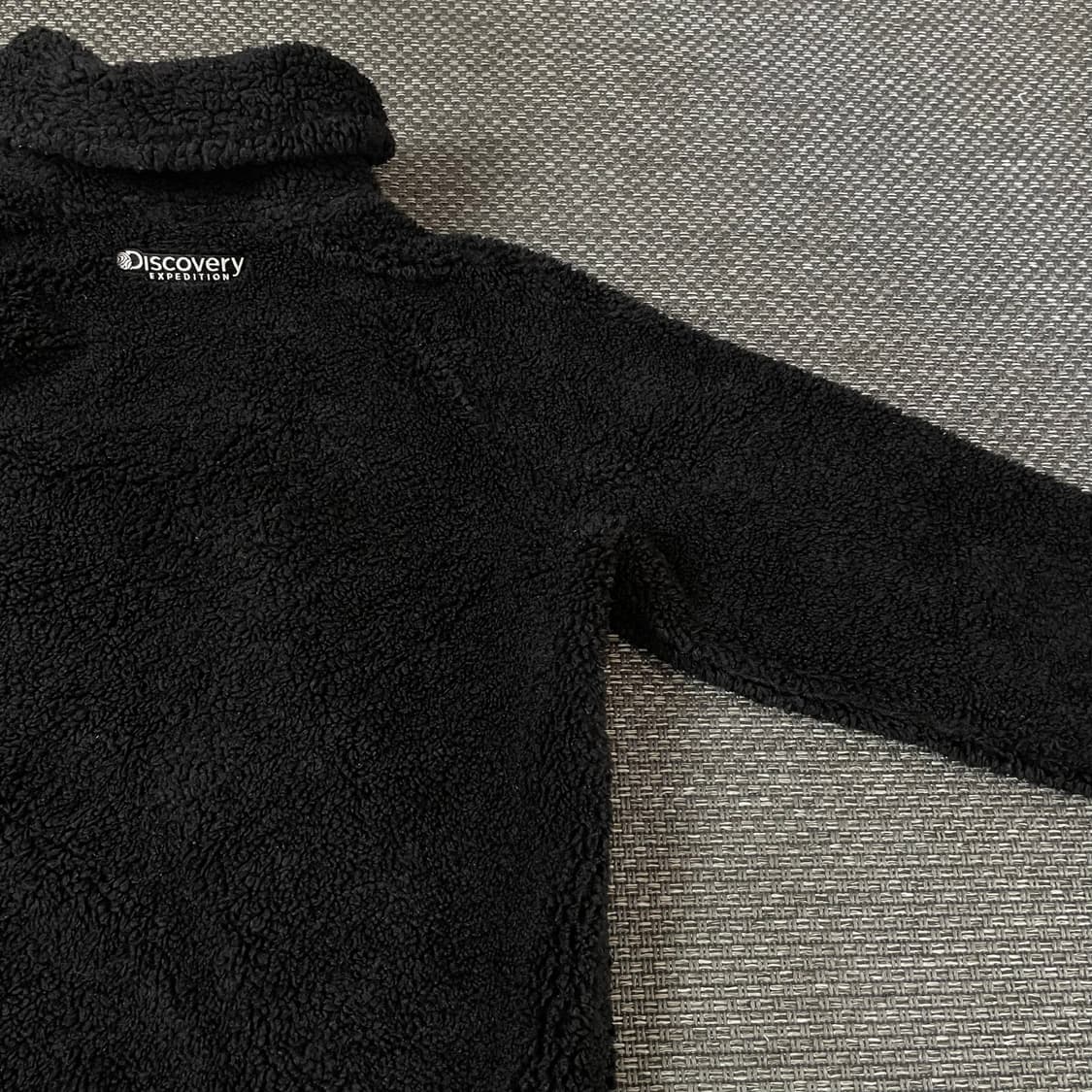 디스커버리 블랙 뽀글이 집업 자켓 90 상품이미지6
