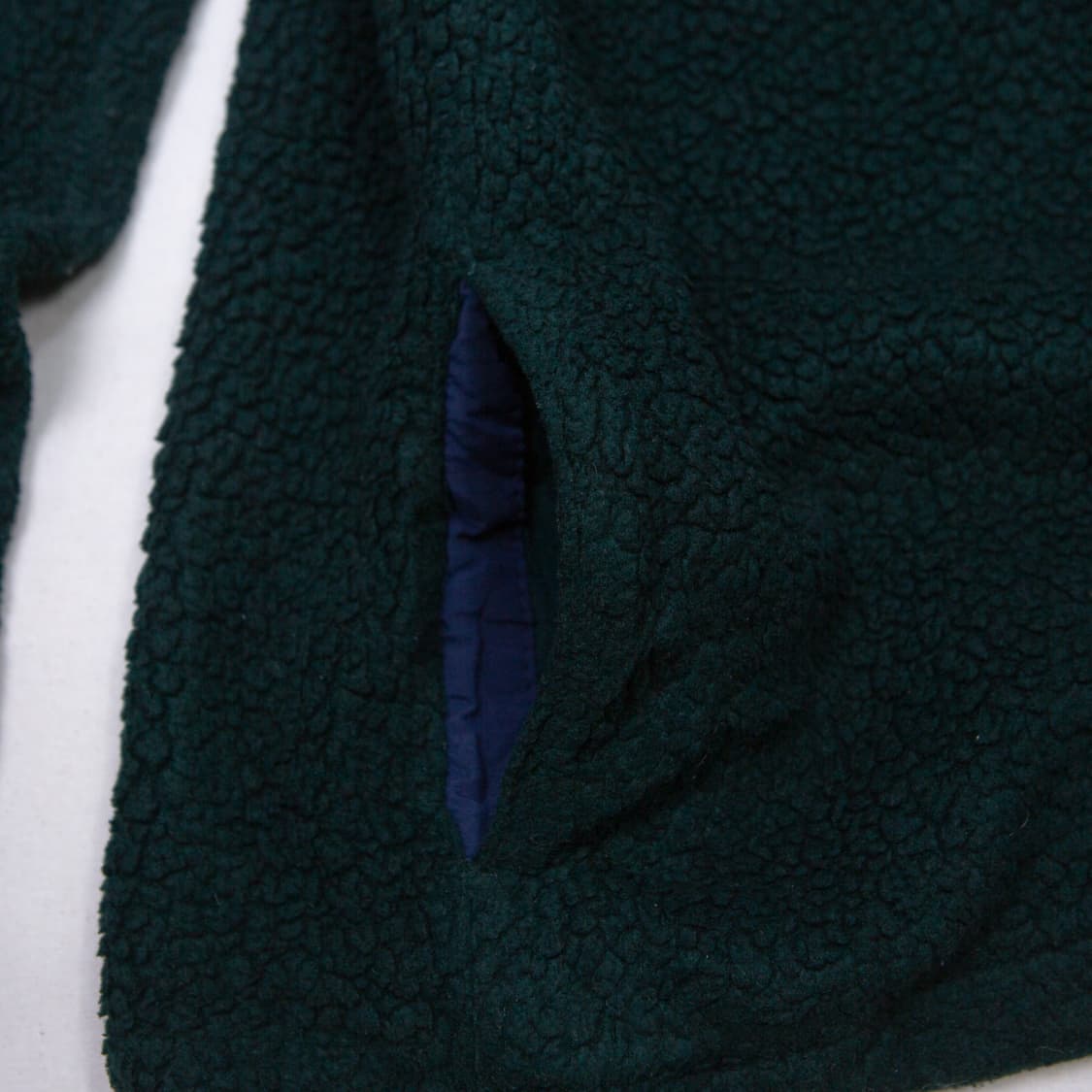 80s 엘엘빈 하프집 딥파일 플리스 자켓 딥그린 상품이미지5