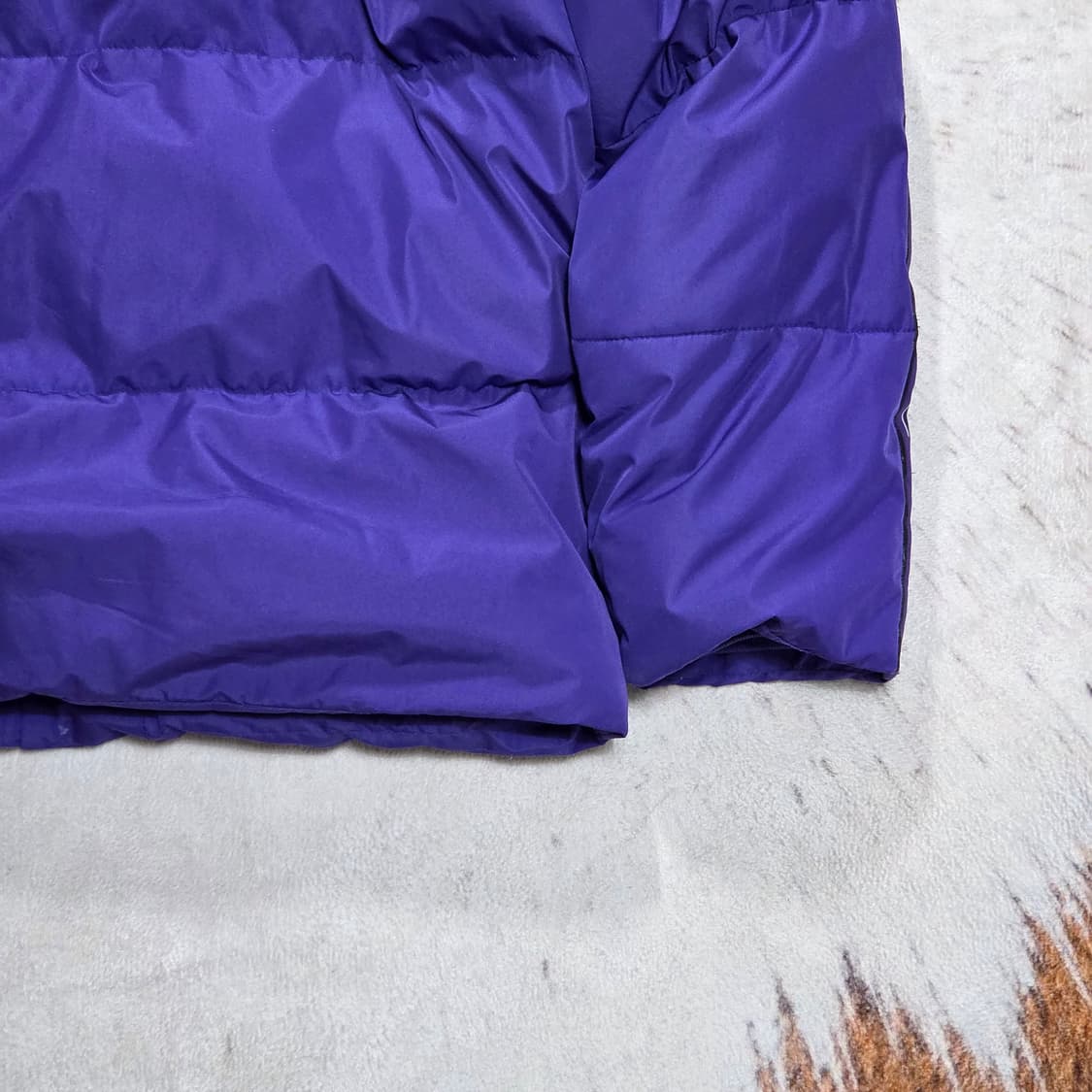 빈티지 퍼플 사이드라인 덕다운 패딩 상품이미지6