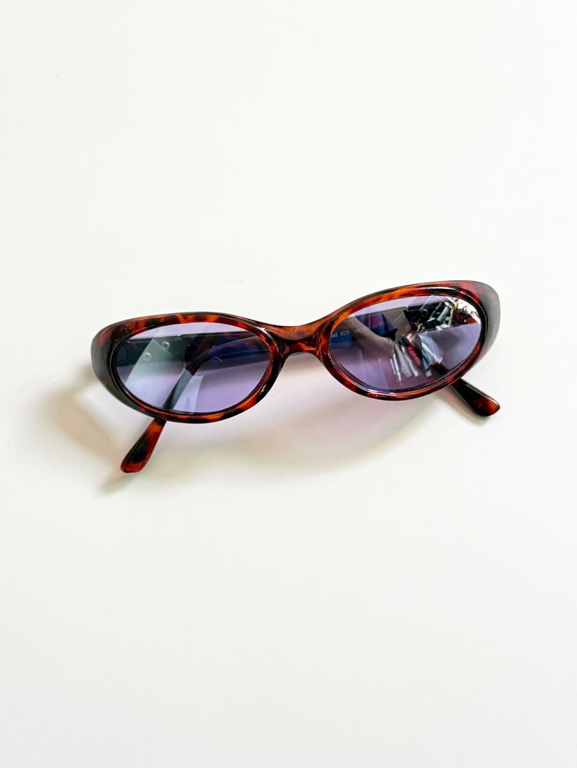 90s One Last Kiss 레오파드 오벌 틴트 빈티지 선글라스 상품이미지2
