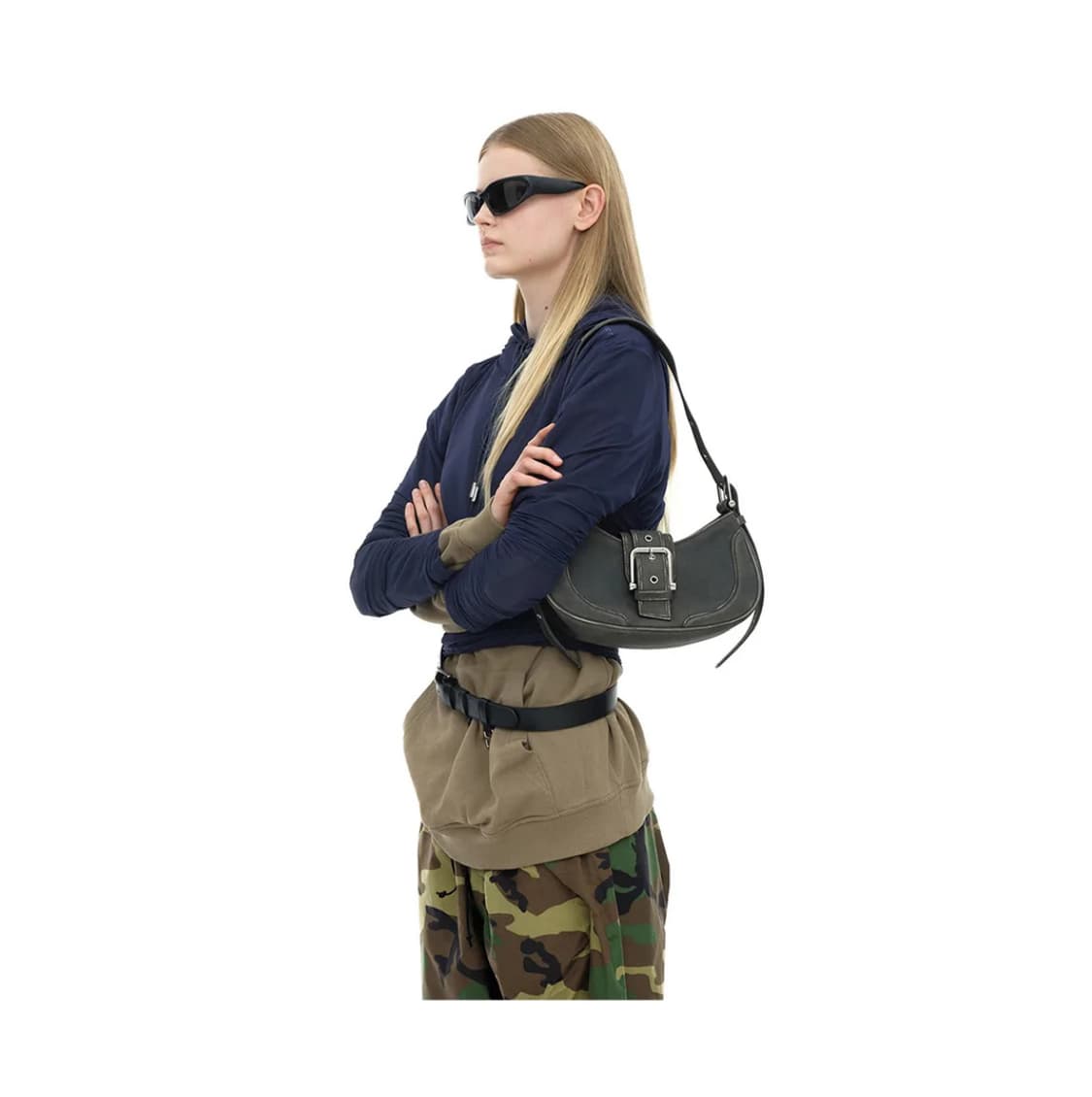 오소이 호보브로클 숄더백 (빈티지브라운) 상품이미지3