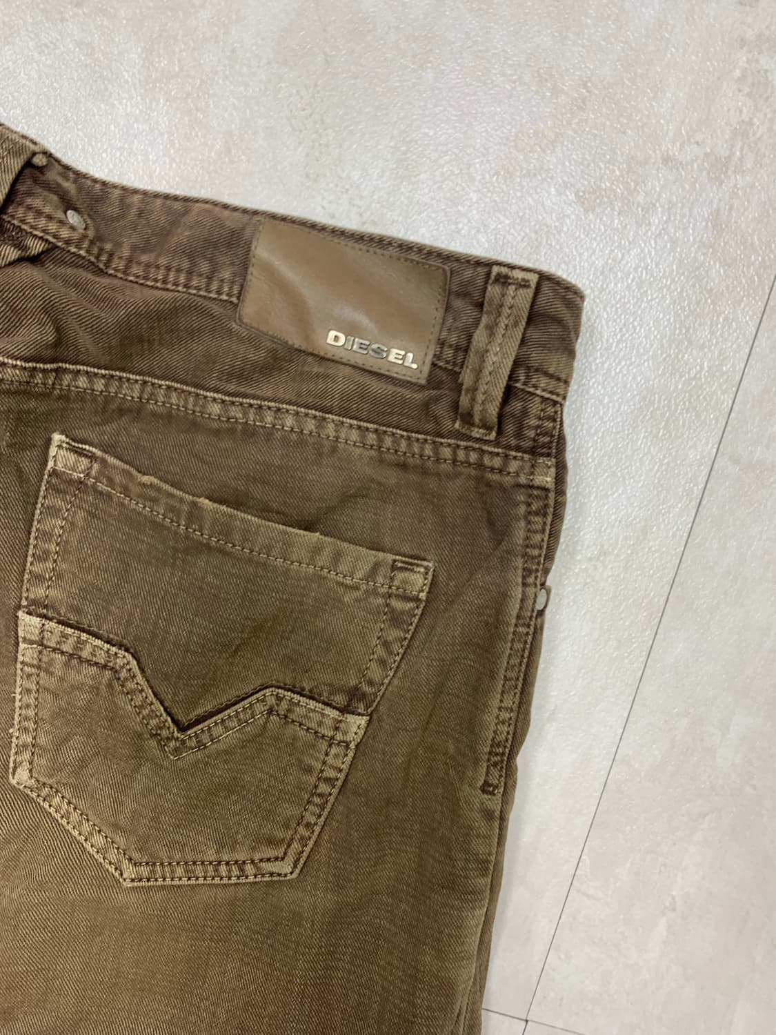 디젤 브라운 코튼 팬츠 #271 상품이미지8