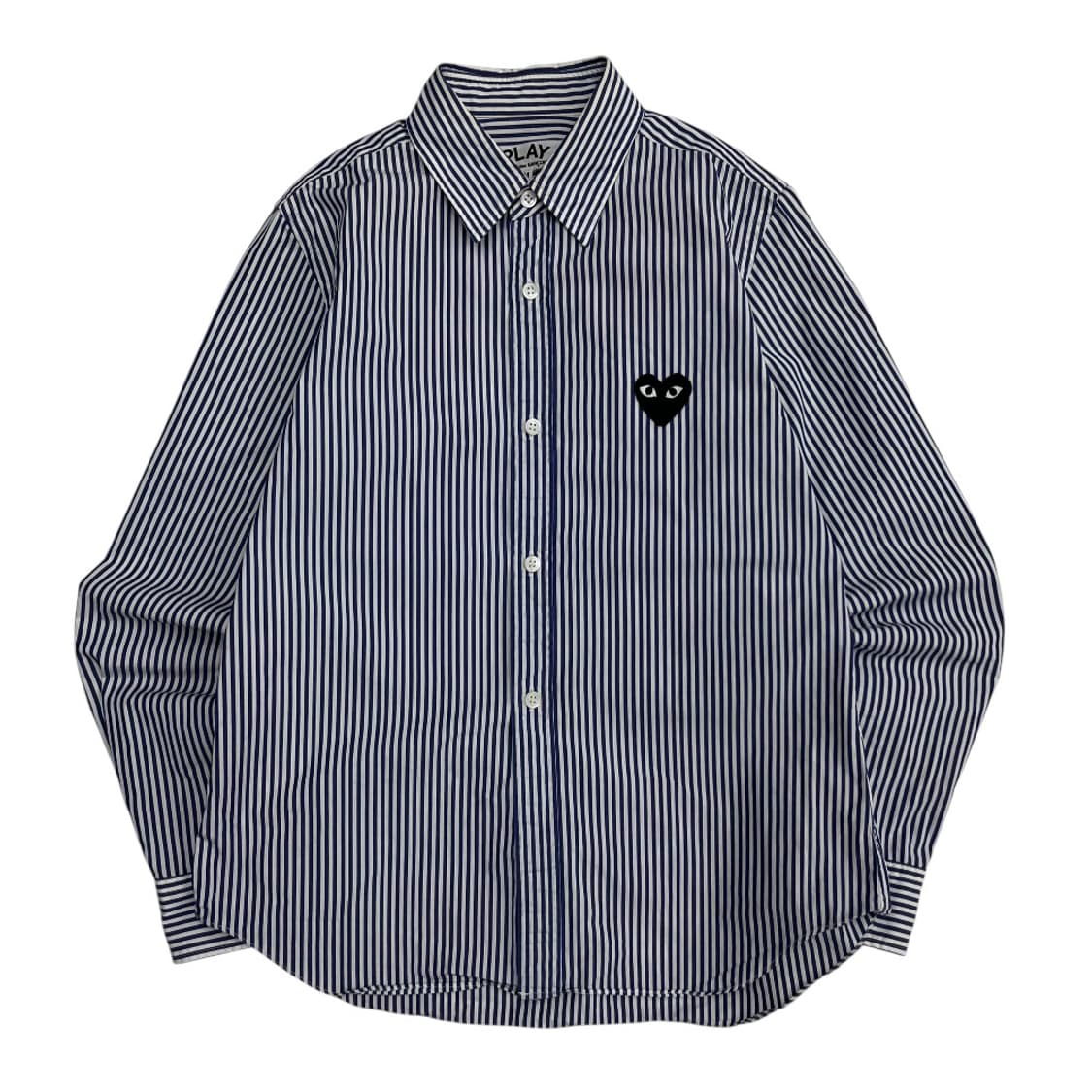 꼼데가르송 블랙와펜 블루 스트라이프 셔츠 M 상품이미지2