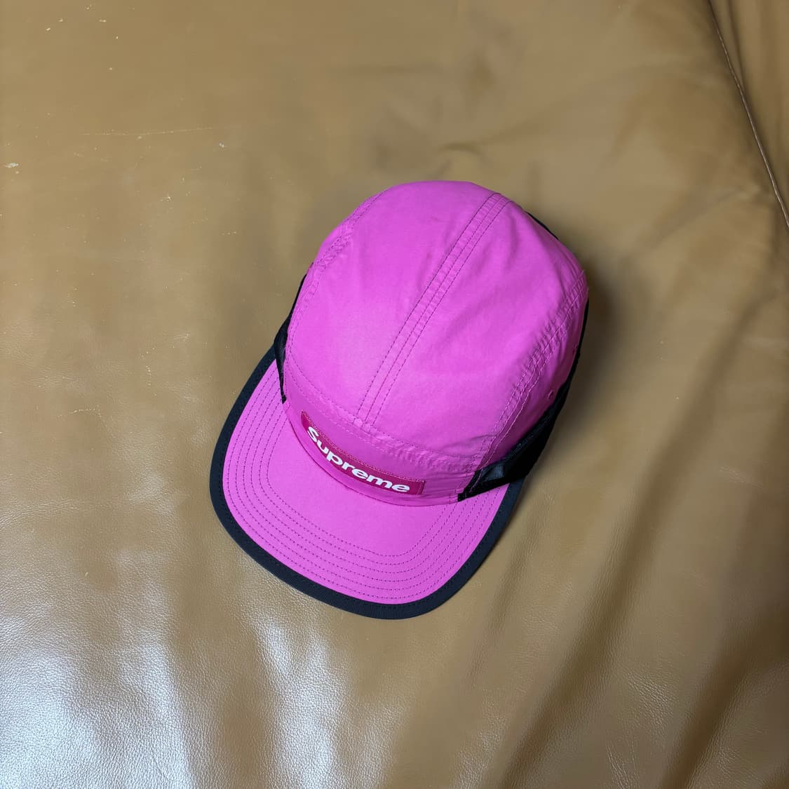 슈프림 캠프캡 모자 박스로고 마젠타 핑크 상품이미지5