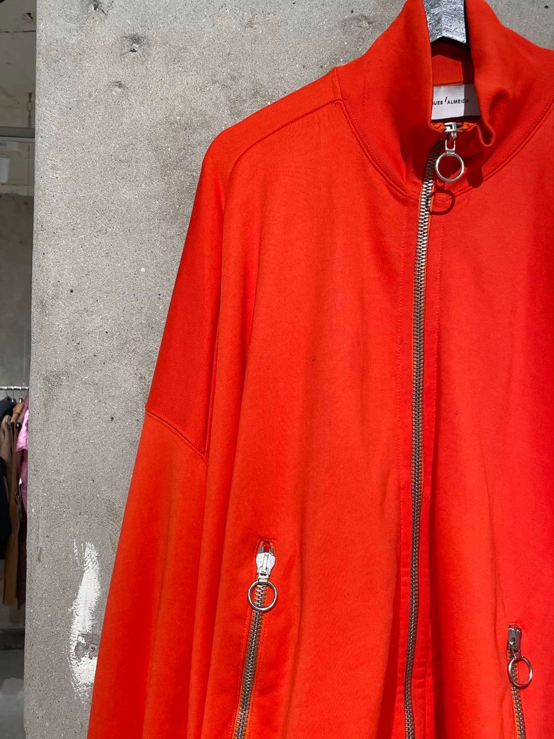 마르케스 알메이다 오렌지 에이시머트리컬 휴지 집업 자켓 상품이미지2