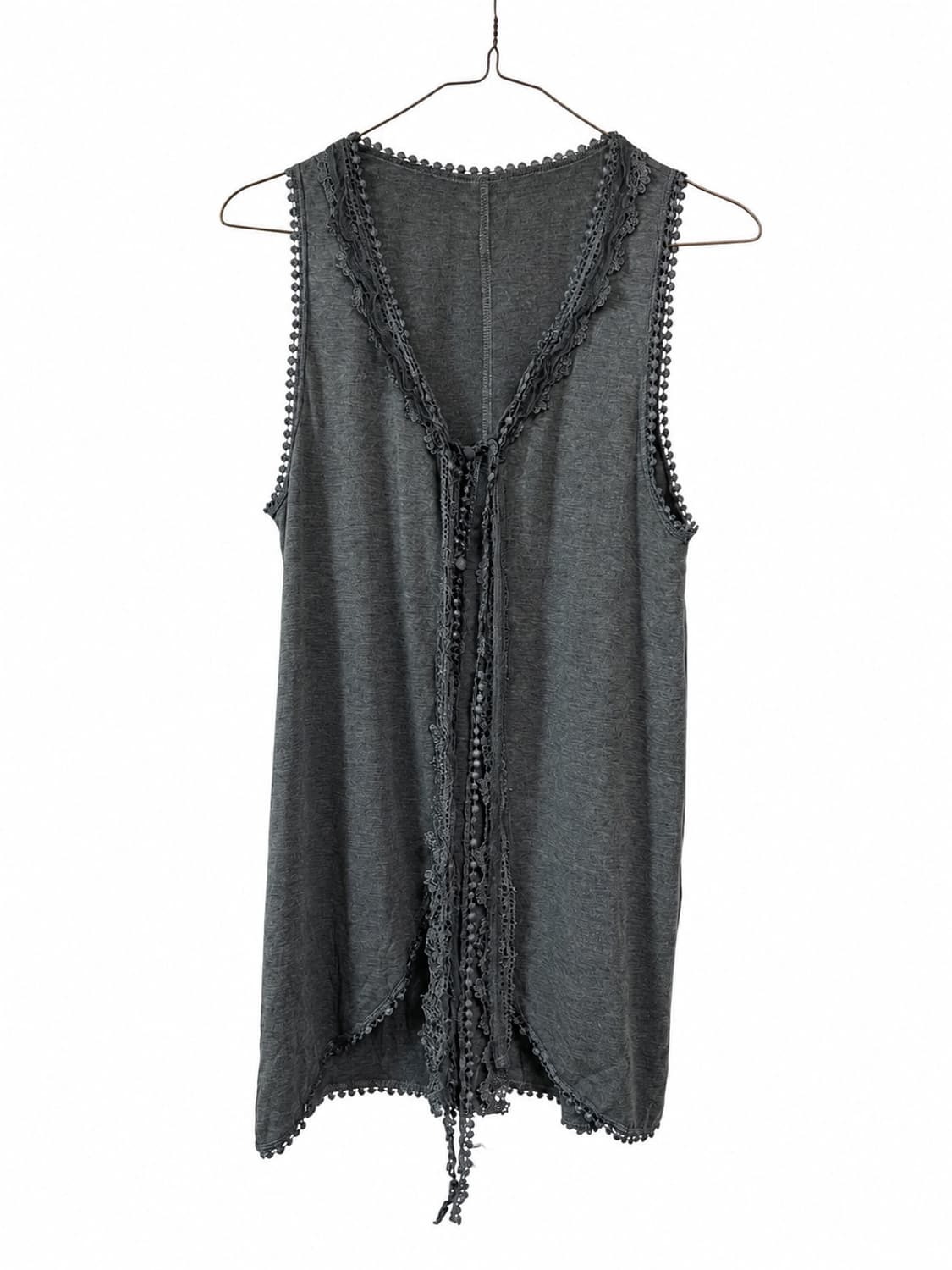 boho lace layered vest 상품이미지2