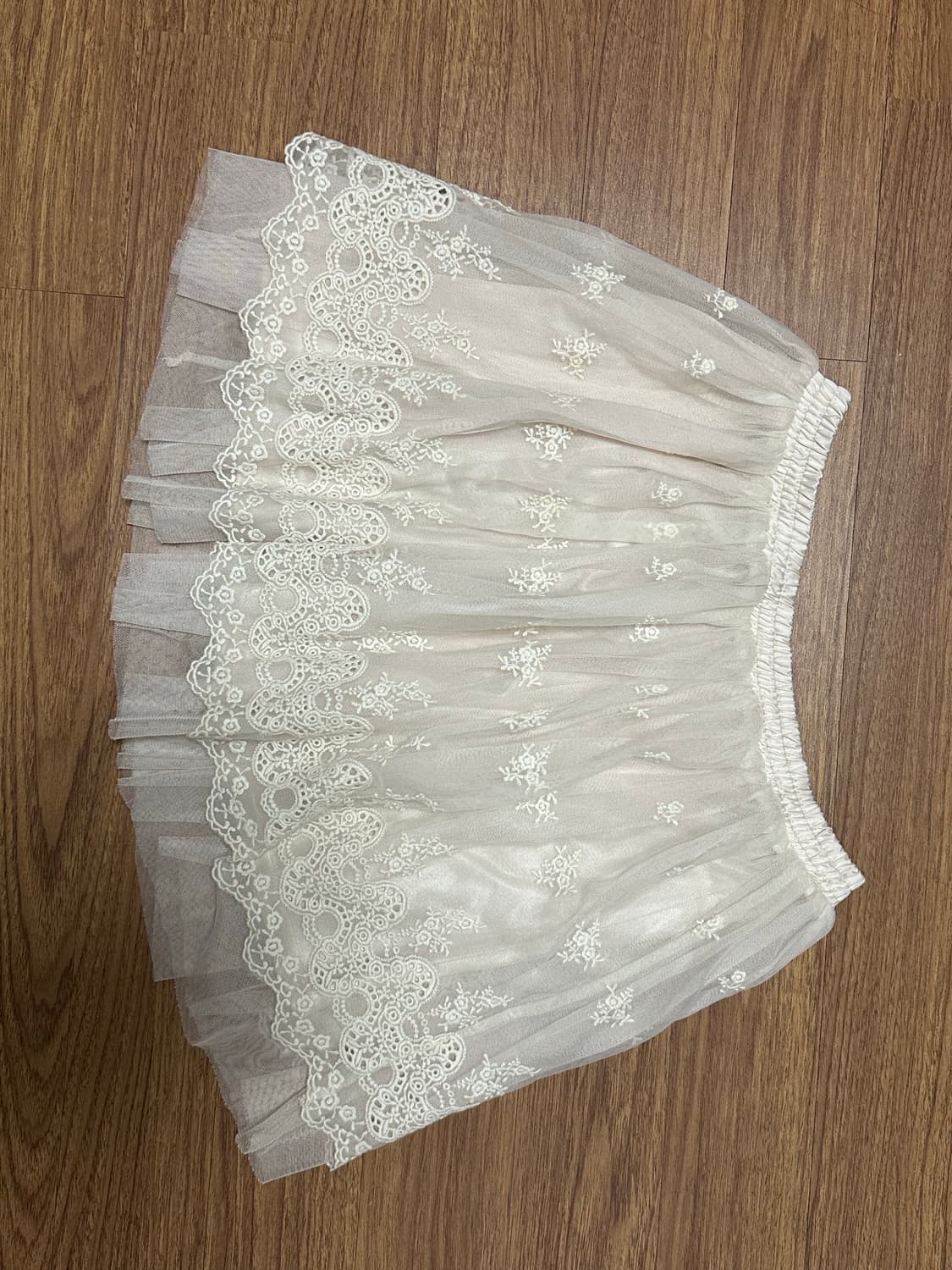 빈티지 레이스 쉬폰 미니스커트 상품이미지2